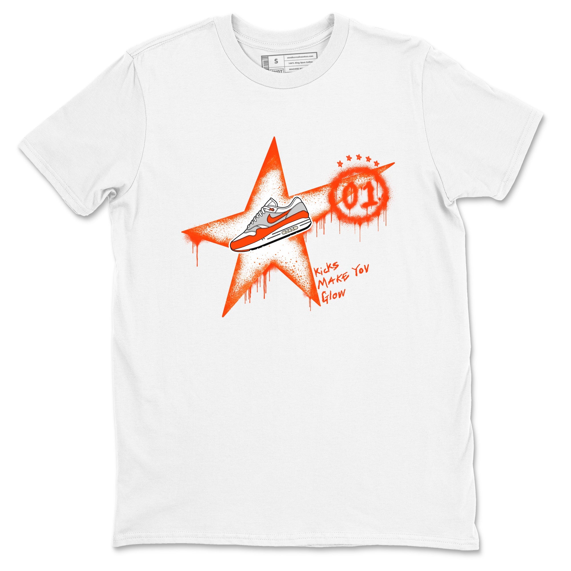 Air Max 1 OG '86 'Summit White and Cosmic Clay shirts to match jordans Kicks Make You Glow sneaker match tees Air Max 1 Cosmic Clay match shoes to clothes Drip Gear Zone unisex cotton White 2 shirts