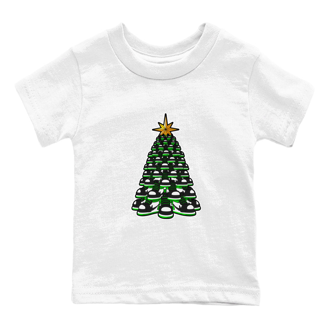 Air Jordan 1 Celtics shirt to match jordans Kicksmas Tree sneaker tees AJ1 Celtics Drip Gear Zone Baby Toddler White 2 T-Shirt
