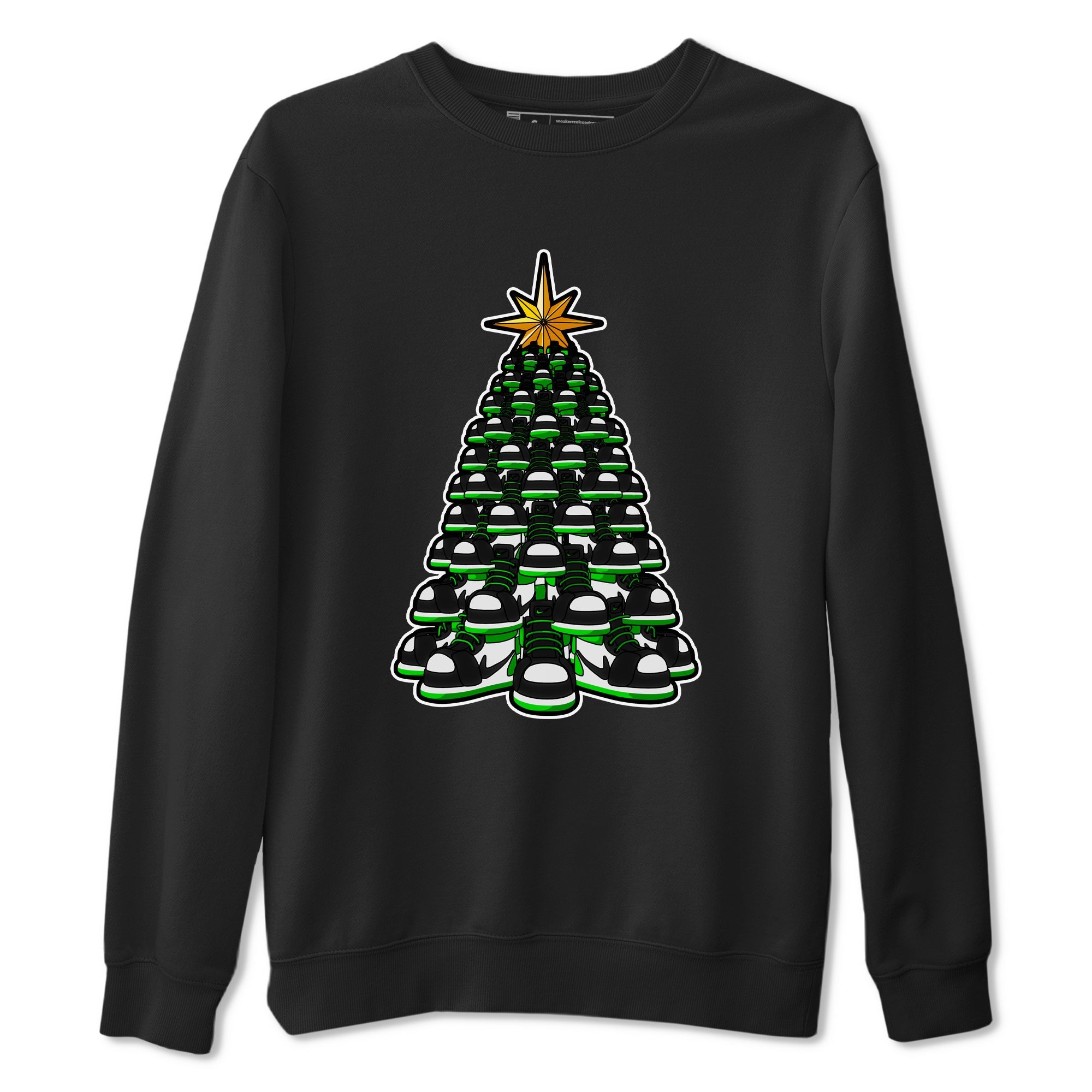 Air Jordan 1 Celtics shirt to match jordans Kicksmas Tree sneaker tees AJ1 Celtics Drip Gear Zone Unisex Black 2 T-Shirt