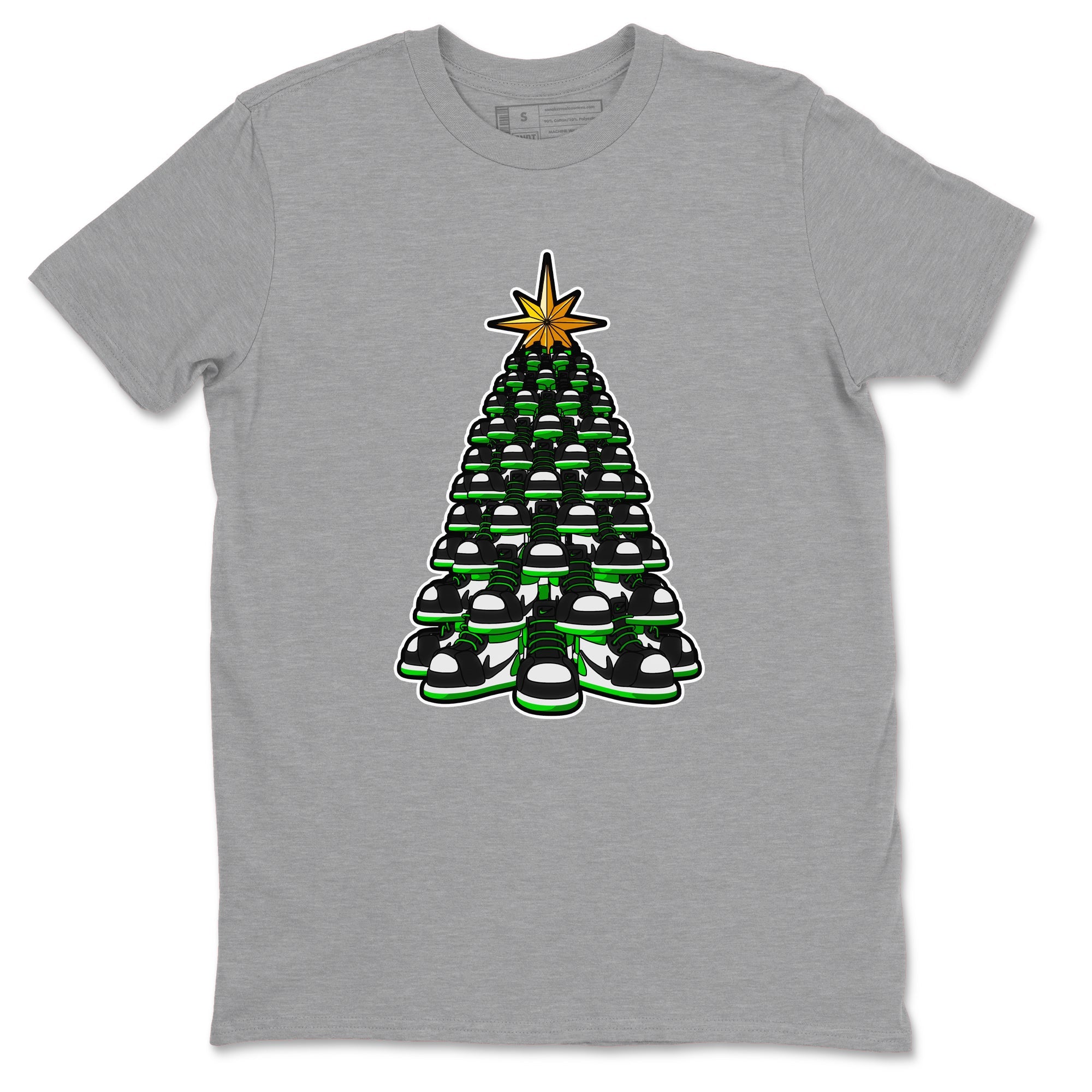 Air Jordan 1 Celtics shirt to match jordans Kicksmas Tree sneaker tees AJ1 Celtics Drip Gear Zone Unisex Heather Grey 2 T-Shirt