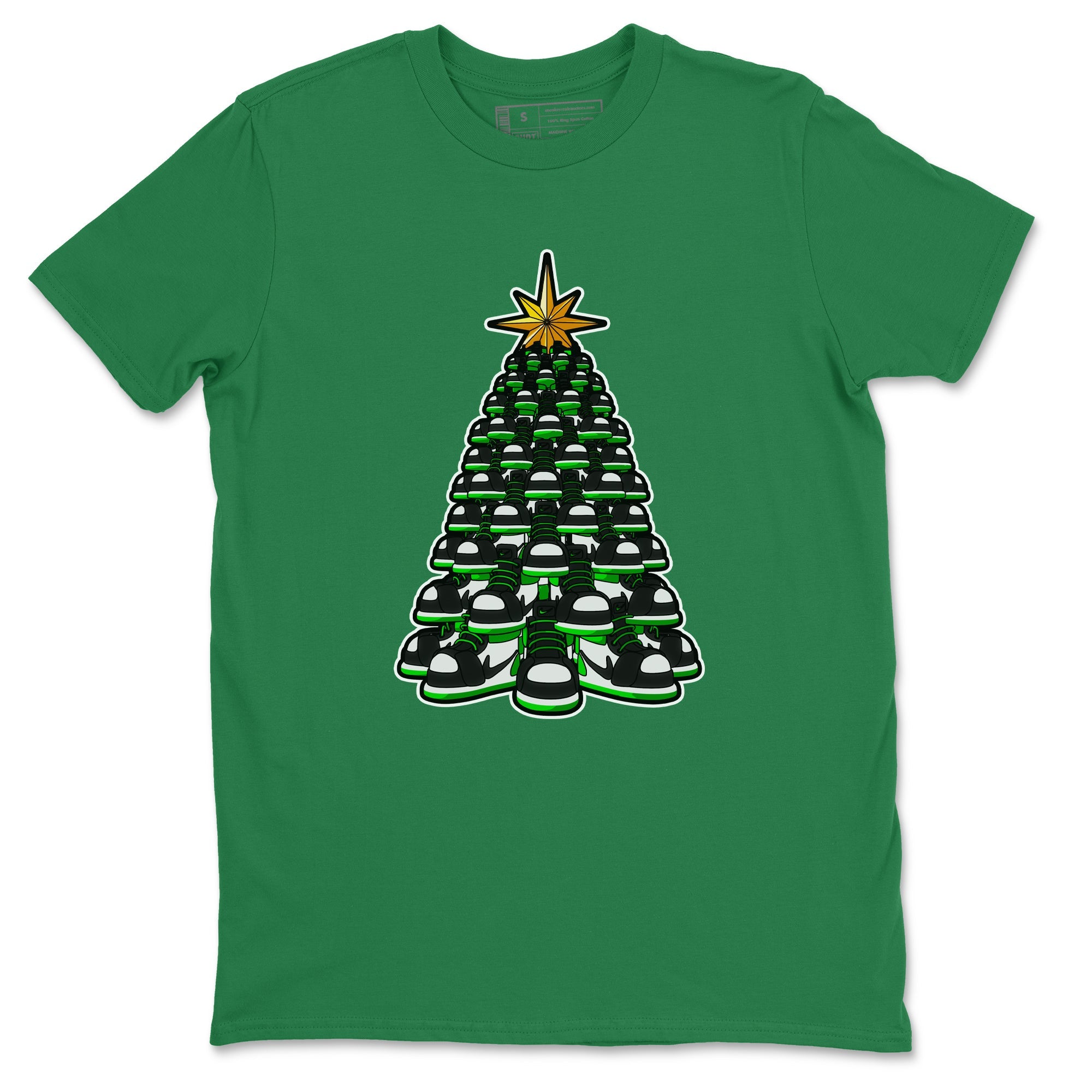 Air Jordan 1 Celtics shirt to match jordans Kicksmas Tree sneaker tees AJ1 Celtics Drip Gear Zone Unisex Kelly Green 2 T-Shirt