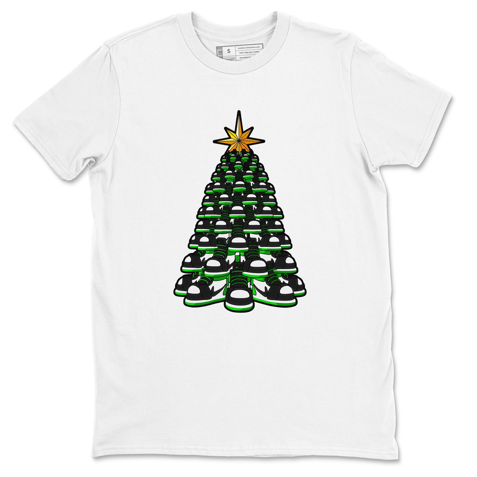 Air Jordan 1 Celtics shirt to match jordans Kicksmas Tree sneaker tees AJ1 Celtics Drip Gear Zone Unisex White 2 T-Shirt