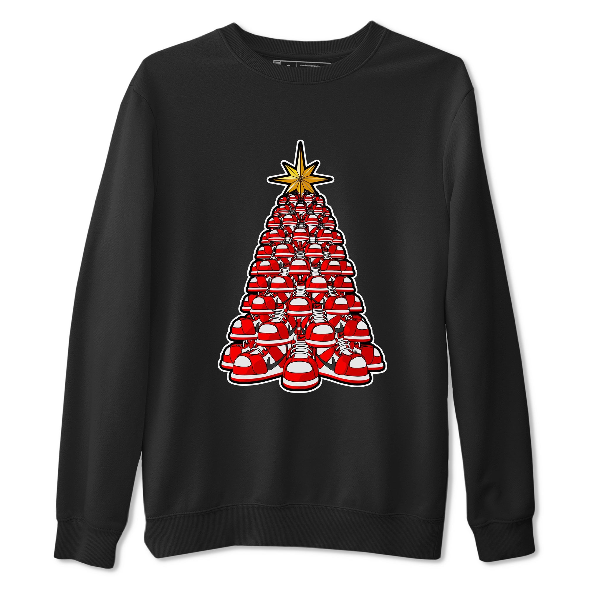 Air Jordan 1 Chicago shirt to match jordans Kicksmas Tree sneaker tees AJ1 Chicago Drip Gear Zone Unisex Black 2 T-Shirt