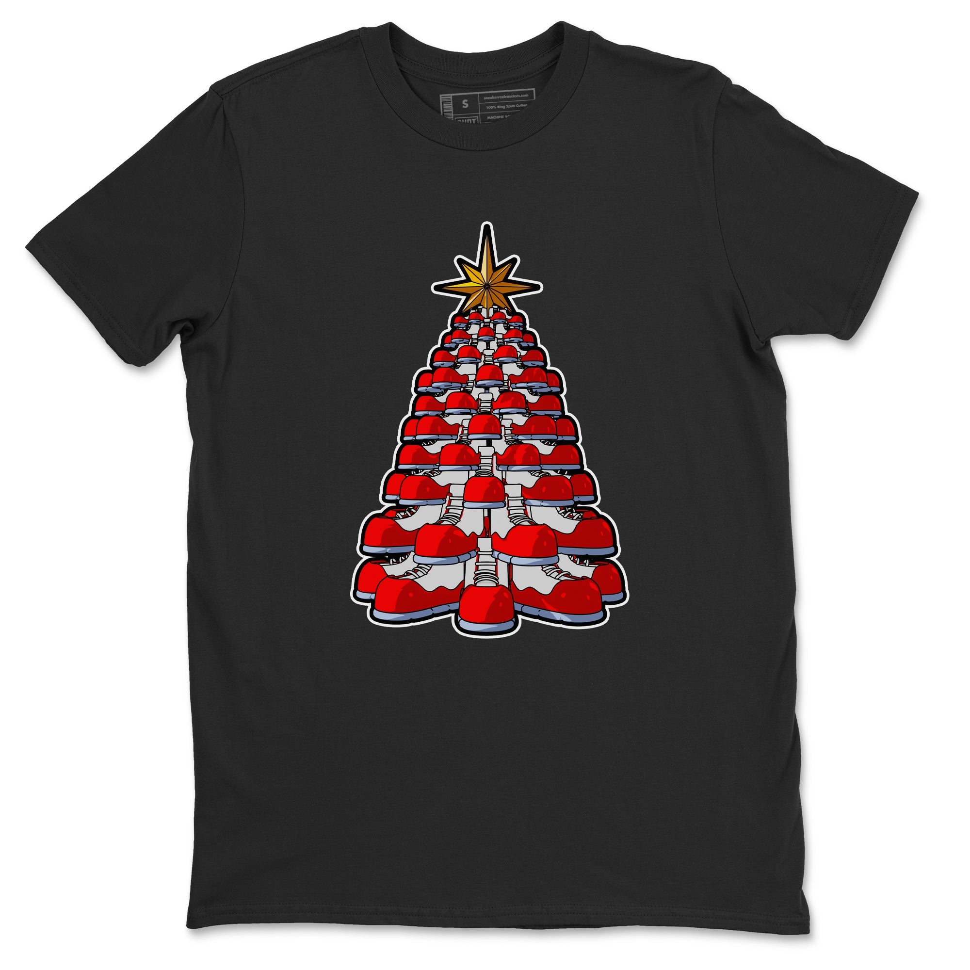 Air Jordan 11 Cherry shirt to match jordans Kicksmas Tree sneaker tees AJ11 Cherry Drip Gear Zone Unisex Black 2 T-Shirt