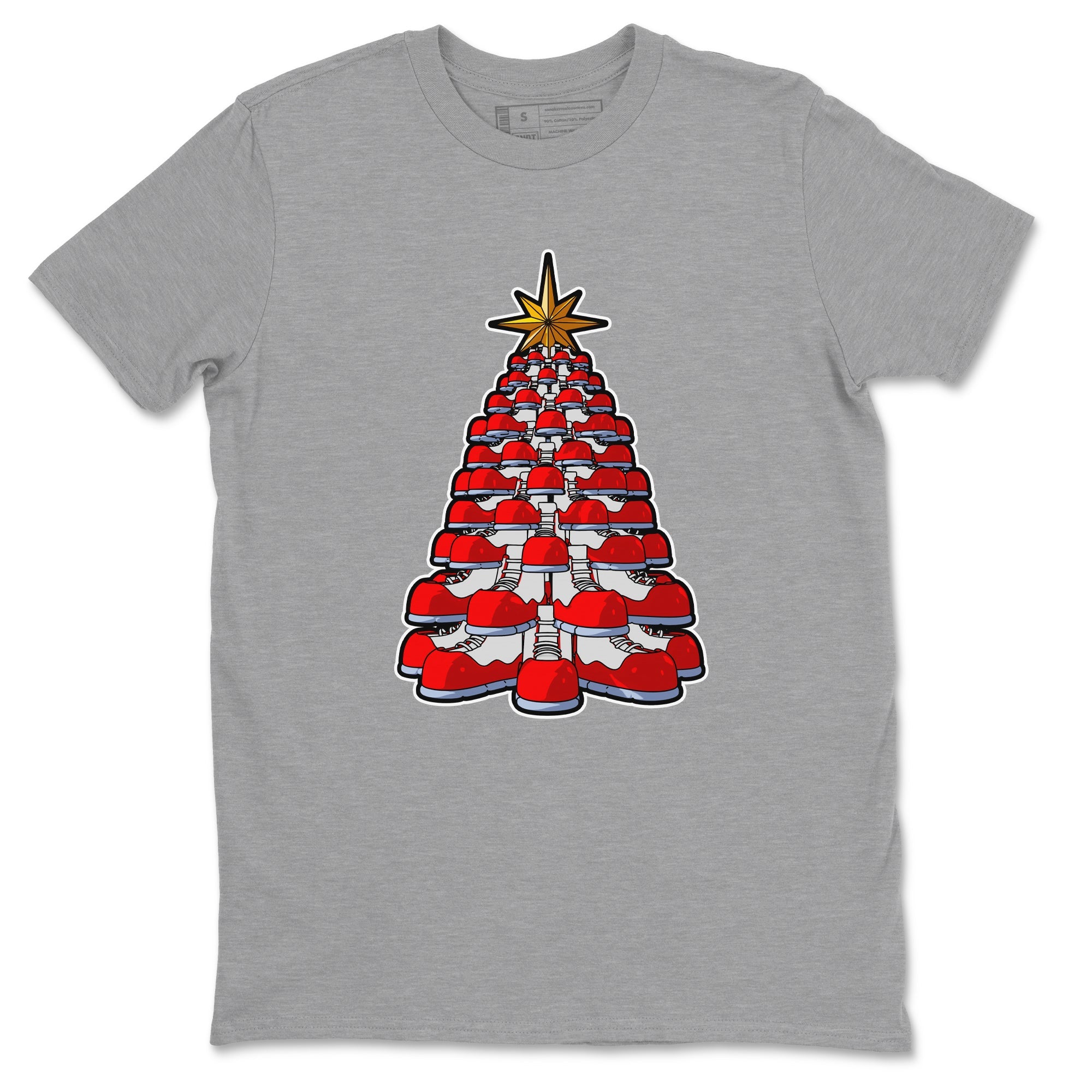 Air Jordan 11 Cherry shirt to match jordans Kicksmas Tree sneaker tees AJ11 Cherry Drip Gear Zone Unisex Heather Grey 2 T-Shirt