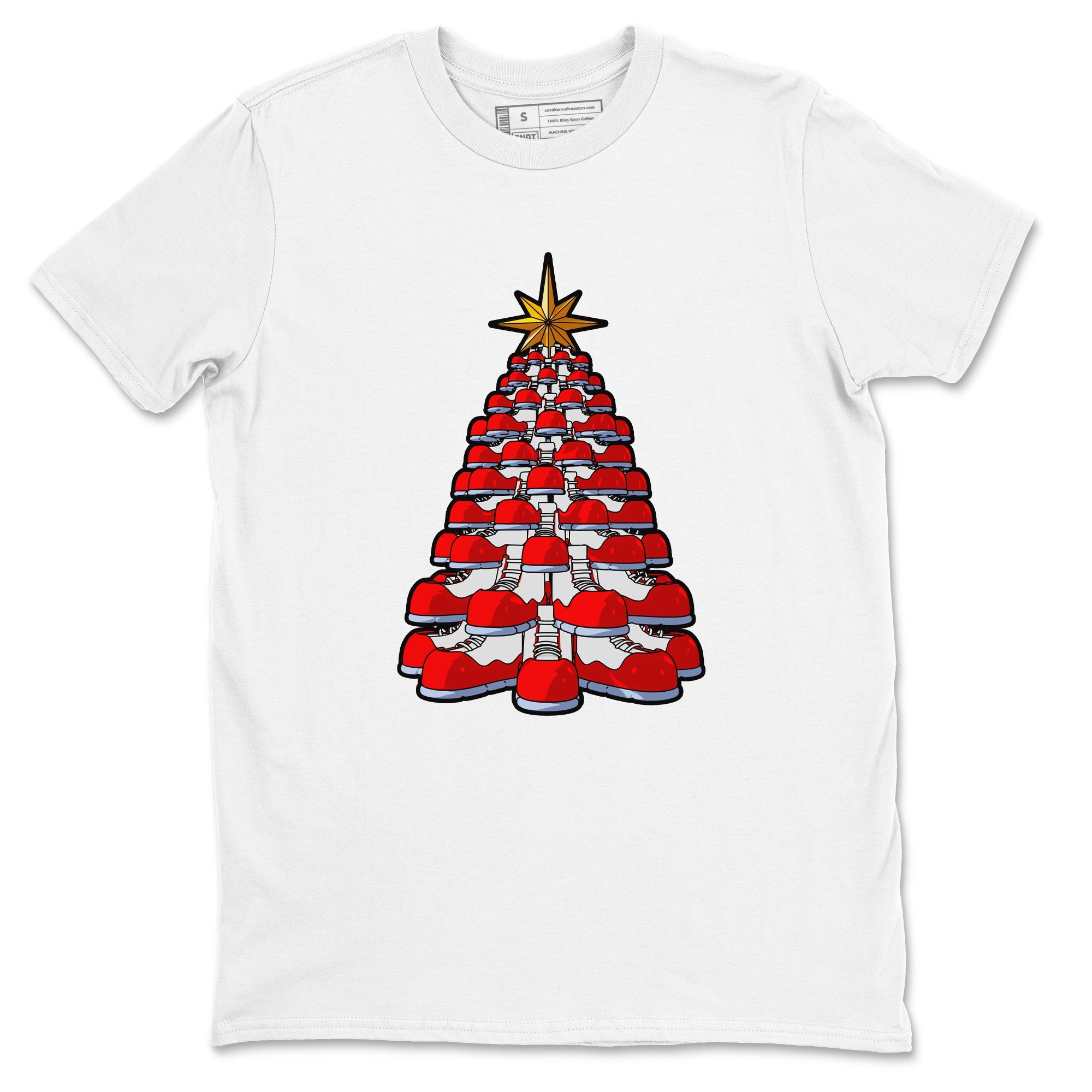 Air Jordan 11 Cherry shirt to match jordans Kicksmas Tree sneaker tees AJ11 Cherry Drip Gear Zone Unisex White 2 T-Shirt