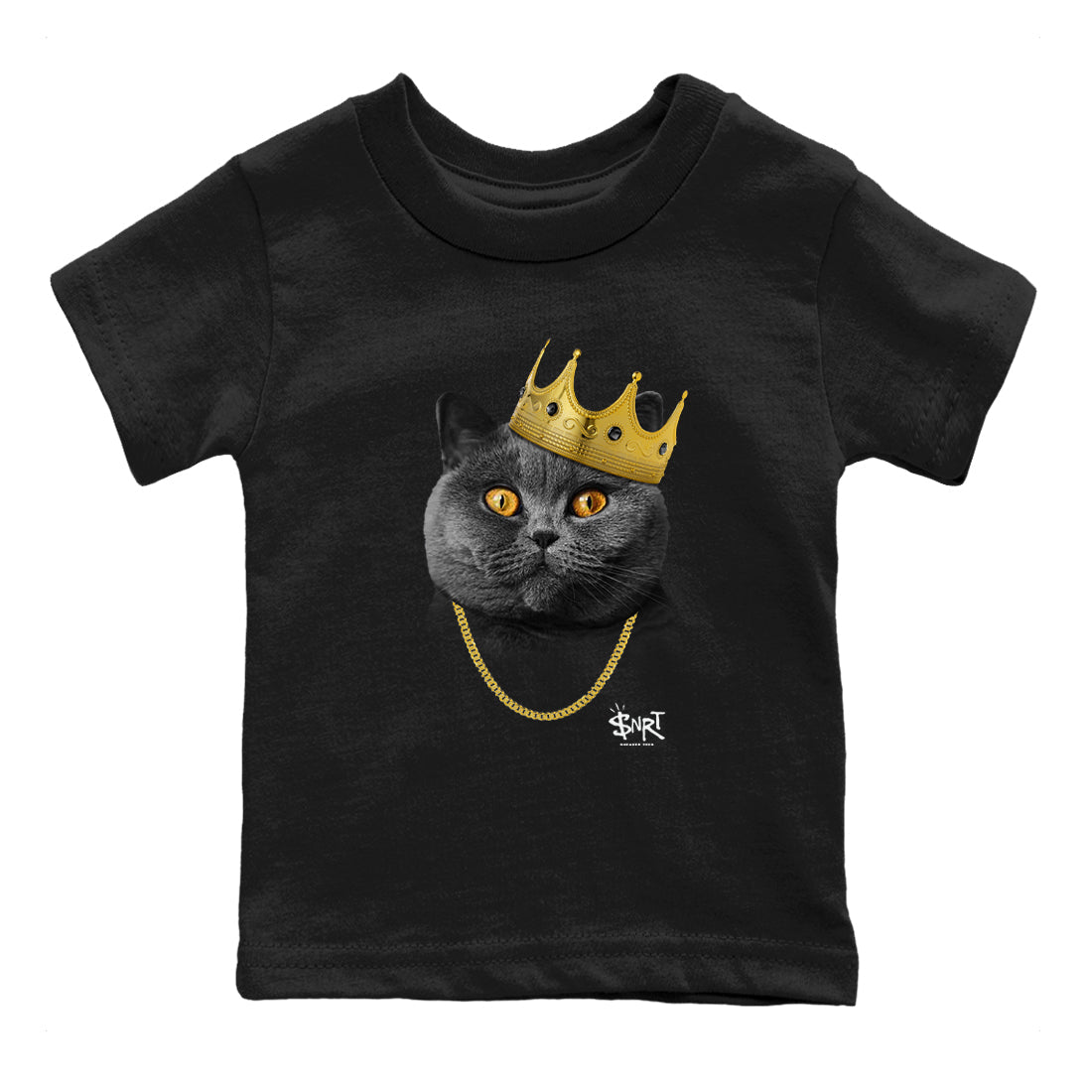 5s Black Cat Shirts To Match Jordans King Black Cat sneaker match tees Air Jordan 5 Black Cat Tee Drip Gear Zone Youth Baby Black 2 crew neck shirts