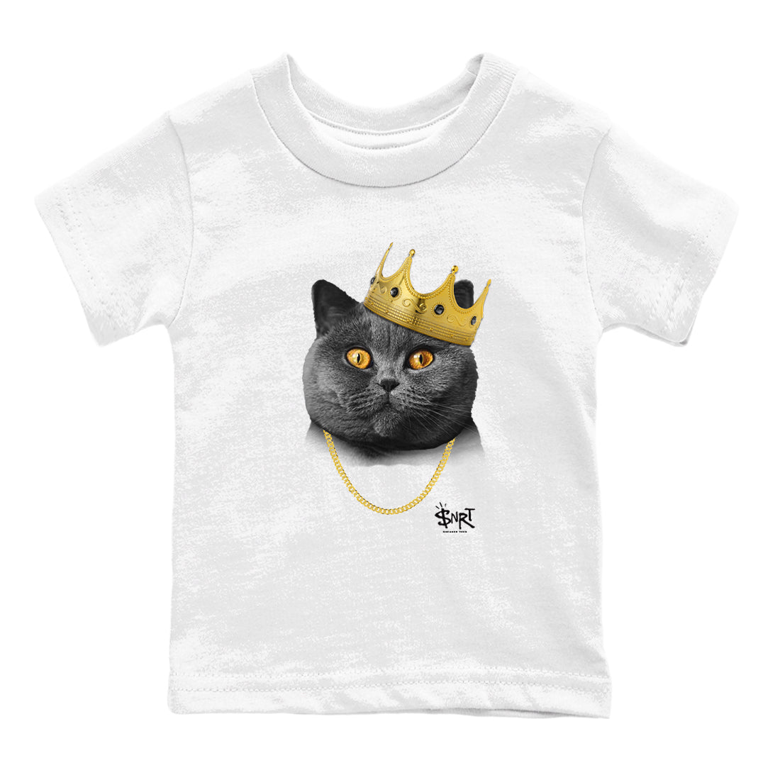5s Black Cat Shirts To Match Jordans King Black Cat sneaker match tees Air Jordan 5 Black Cat Tee Drip Gear Zone Youth Baby White 2 crew neck shirts