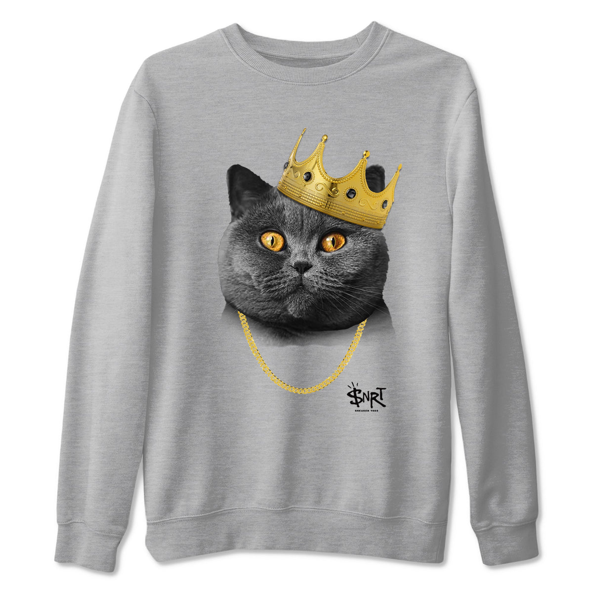 5s Black Cat Shirts To Match Jordans King Black Cat sneaker match tees Air Jordan 5 Black Cat Tee Drip Gear Zone unisex cotton Heather Grey 2 crew neck shirts