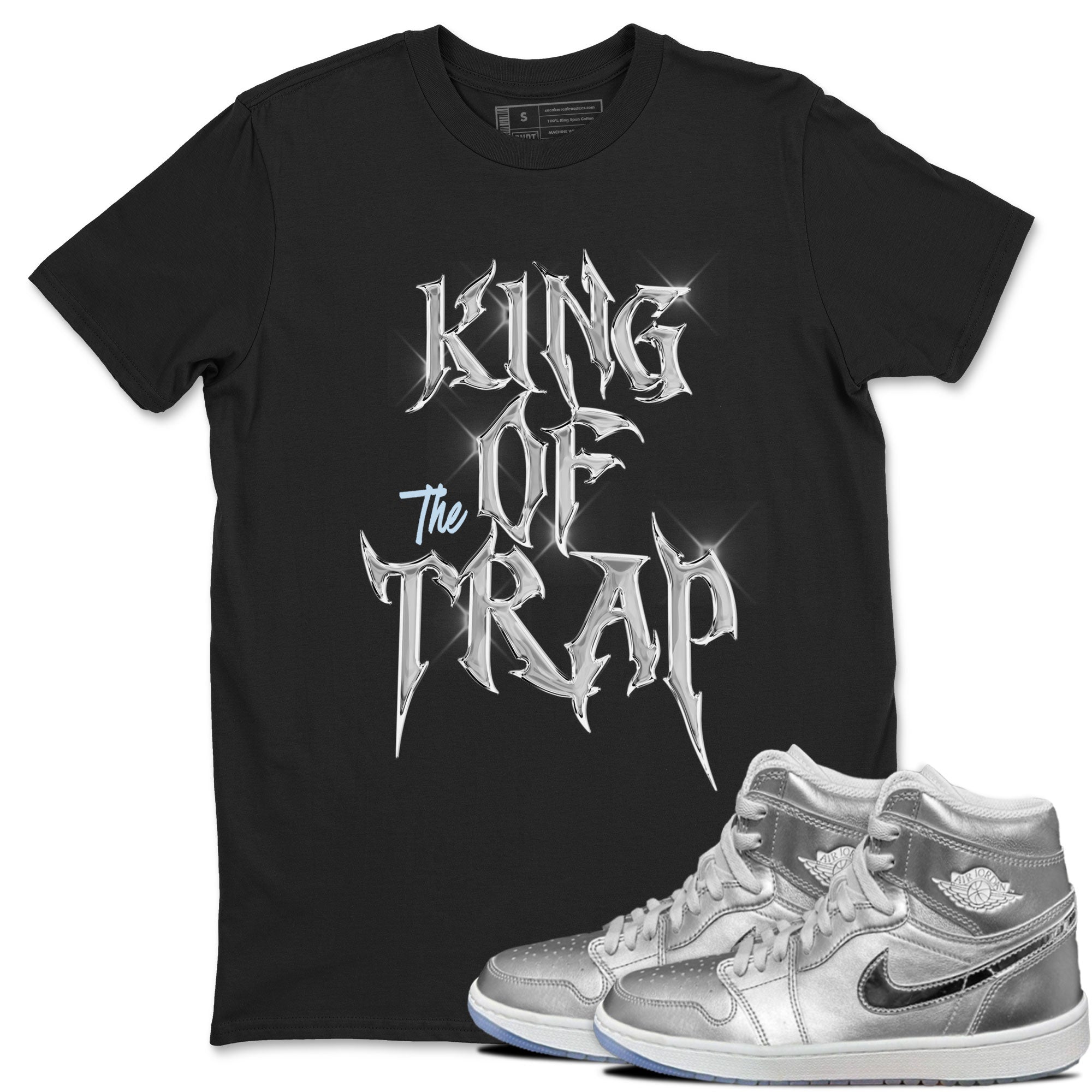 Air Jordan 1 Golf Gift Giving shirt to match jordans King Of The Trap sneaker tees Air Jordan 1 Tokyo Drip Gear Zone Streetwear Casual Fit Black 1 T-Shirt