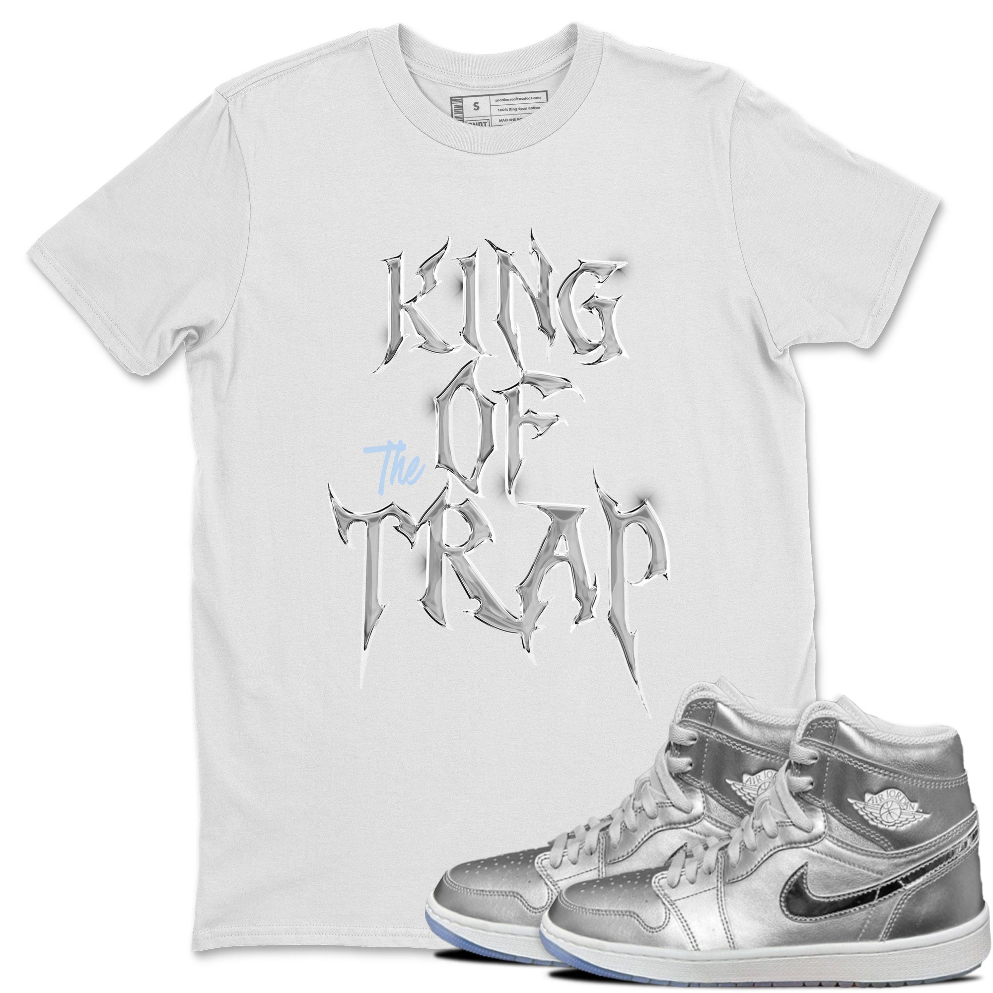 Air Jordan 1 Golf Gift Giving shirt to match jordans King Of The Trap sneaker tees Air Jordan 1 Tokyo Drip Gear Zone Streetwear Casual Fit White 1 T-Shirt