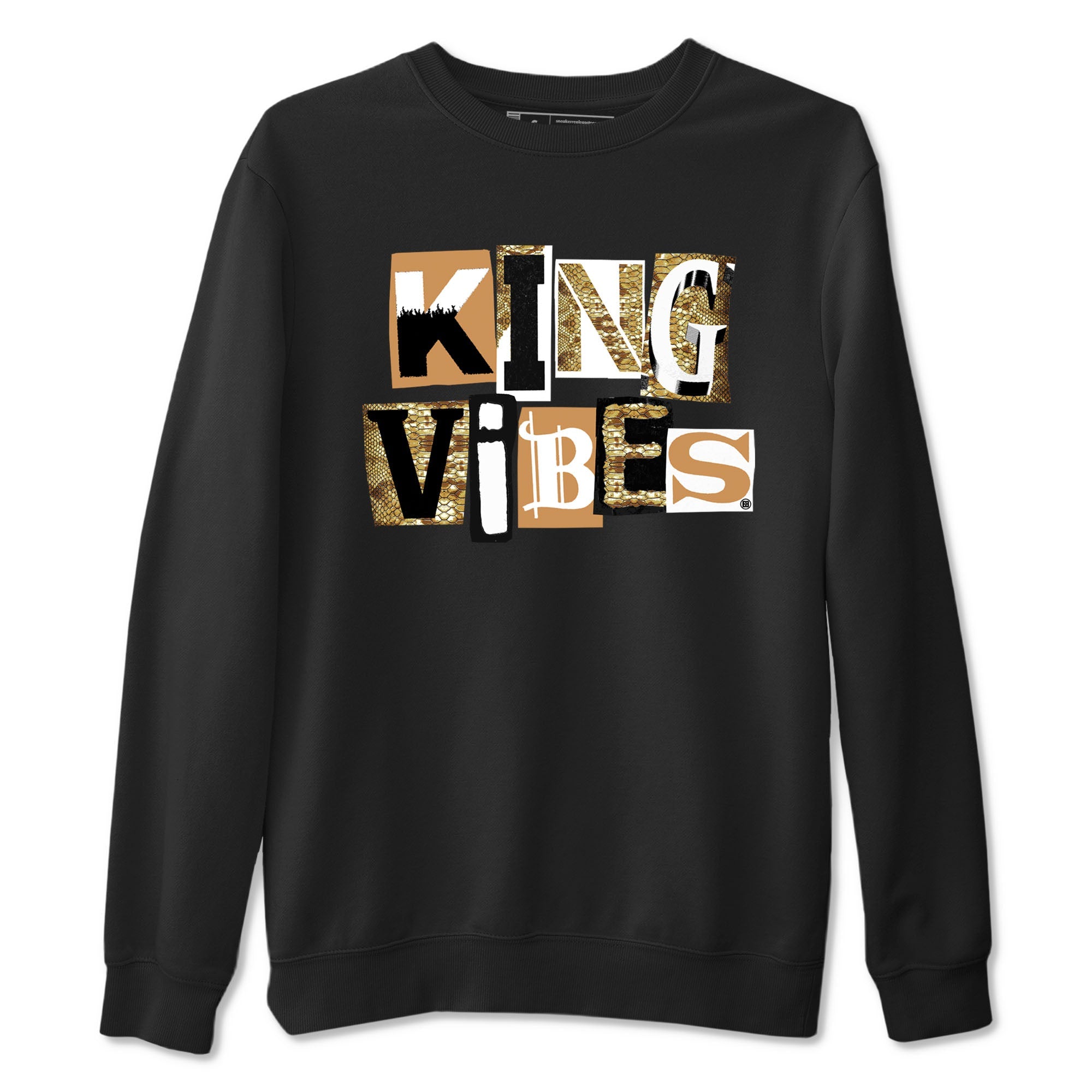 Air Force 1 Ivory Snake shirt to match jordans King Vibes sneaker tees Air Force 1 Ivory Snake Drip Gear Zone unisex cotton Black 2 crew neck shirt