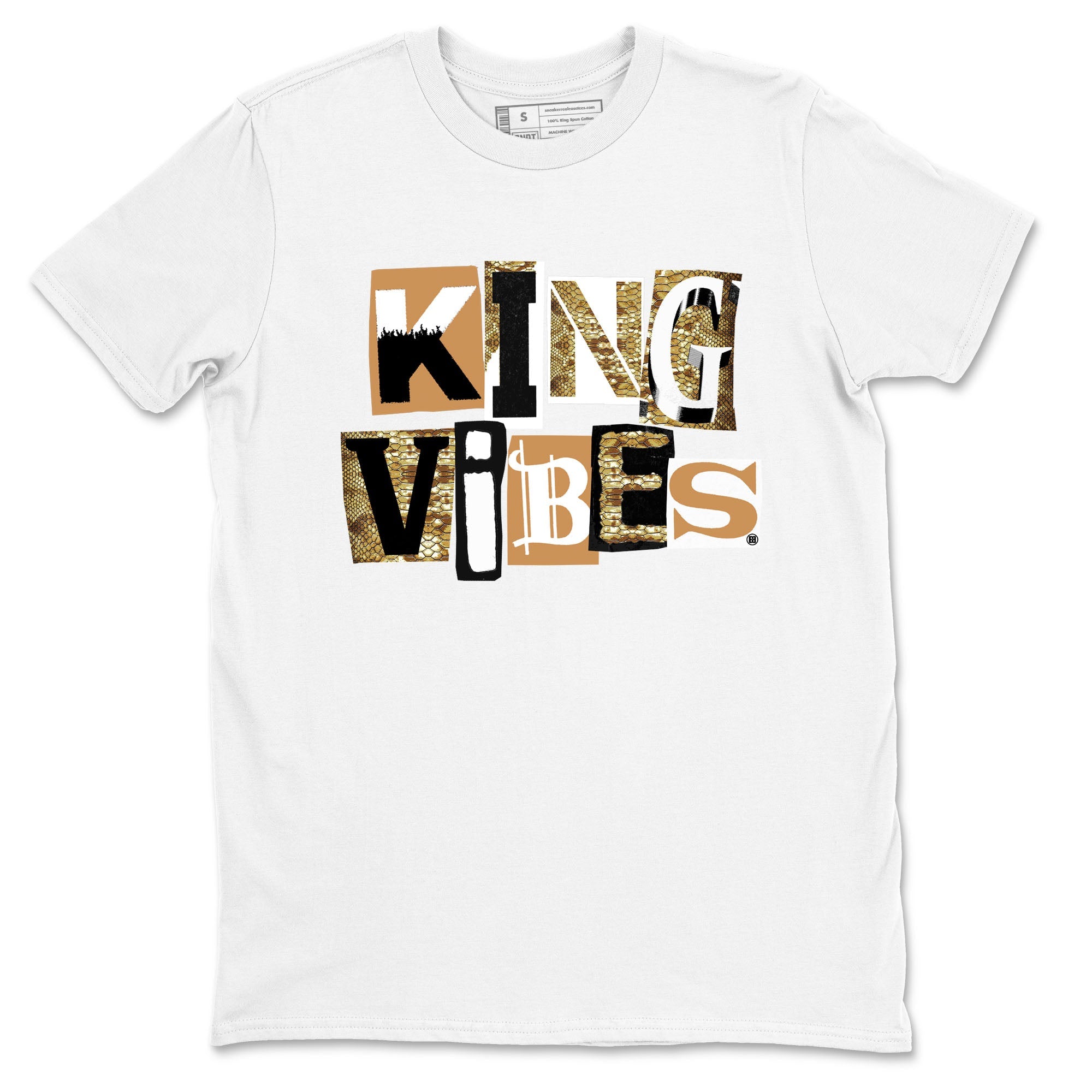 Air Force 1 Ivory Snake shirt to match jordans King Vibes sneaker tees Air Force 1 Ivory Snake Drip Gear Zone unisex cotton White 2 crew neck shirt