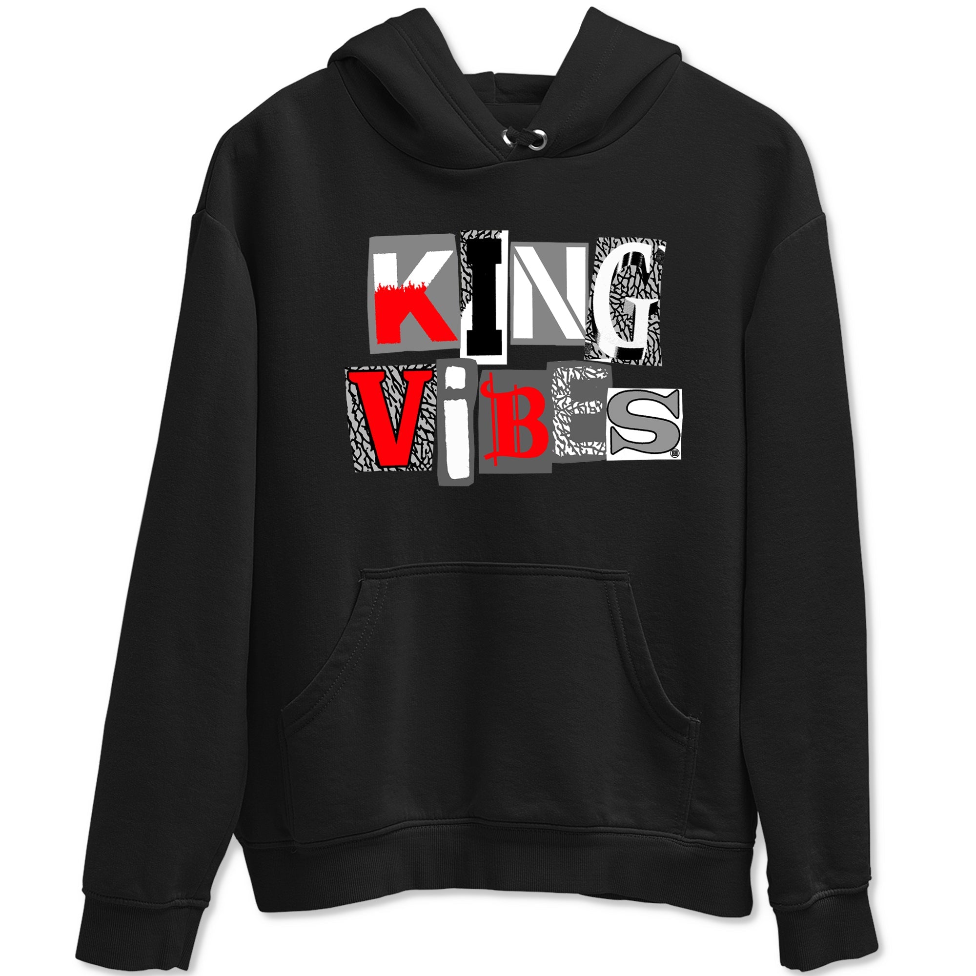 3s Cement Grey shirts to match jordans King Vibes sneaker match tees Air Jordan 3 Cement Grey Drip Gear Zone streetwear brand Black 2 unisex cotton tee