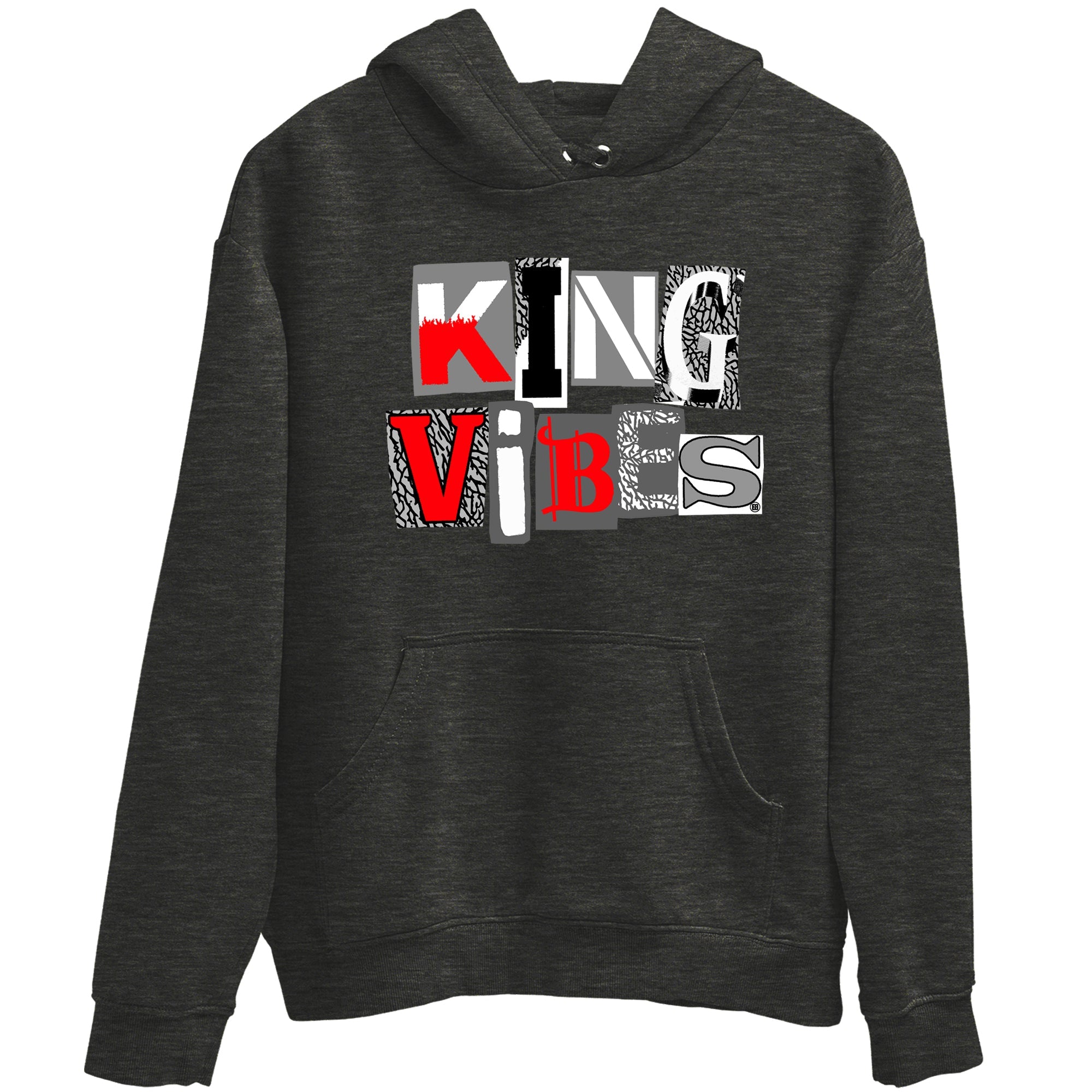 3s Cement Grey shirts to match jordans King Vibes sneaker match tees Air Jordan 3 Cement Grey Drip Gear Zone streetwear brand Charcoal Heather 2 unisex cotton tee