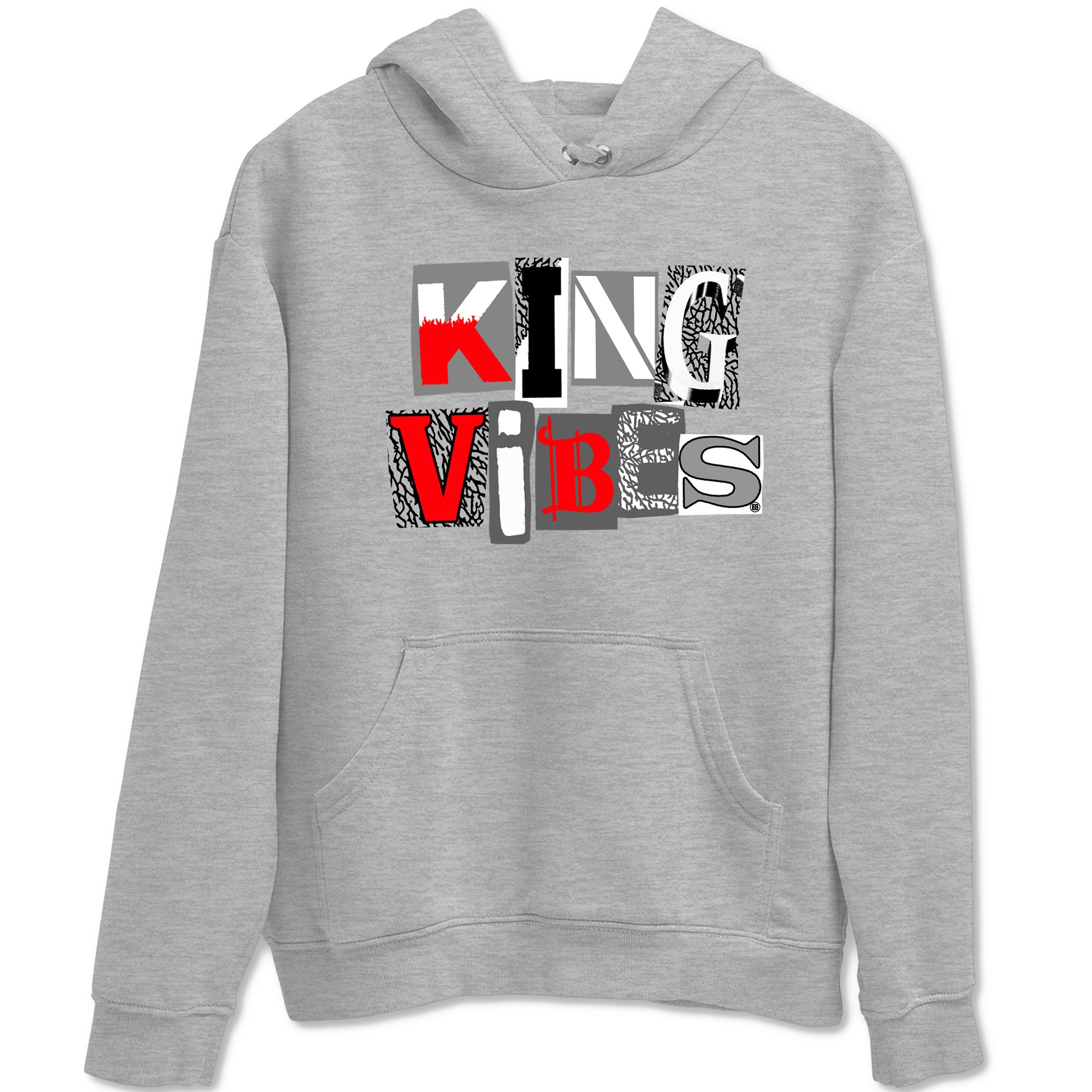 3s Cement Grey shirts to match jordans King Vibes sneaker match tees Air Jordan 3 Cement Grey Drip Gear Zone streetwear brand Heather Grey 2 unisex cotton tee
