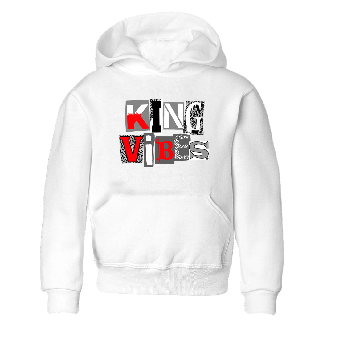 3s Cement Grey shirts to match jordans King Vibes sneaker match tees Air Jordan 3 Cement Grey Drip Gear Zone streetwear brand Baby and Youth White 2 cotton tee