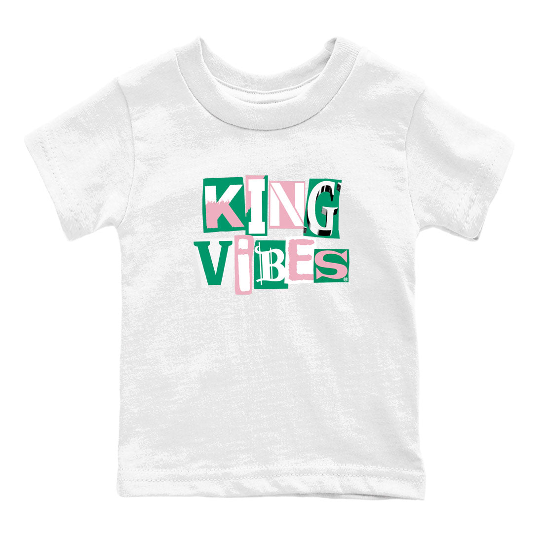 Dunk Low Medium Soft Pink Malachite shirt to match jordans King Vibes sneaker tees Dunks Medium Soft Pink Malachite Streetwear Brand Drip Gear Zone baby toddler White 2 cotton Shirt