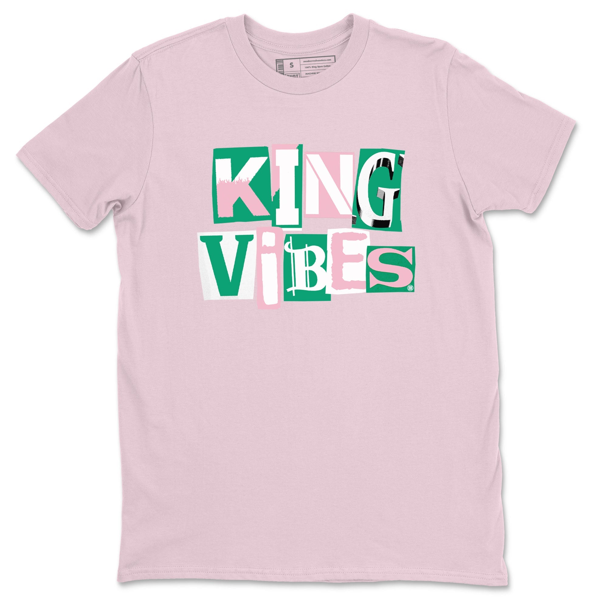 Dunk Low Medium Soft Pink Malachite shirt to match jordans King Vibes sneaker tees Dunks Medium Soft Pink Malachite Streetwear Brand Drip Gear Zone unisex cotton Pink 2 crew neck shirt