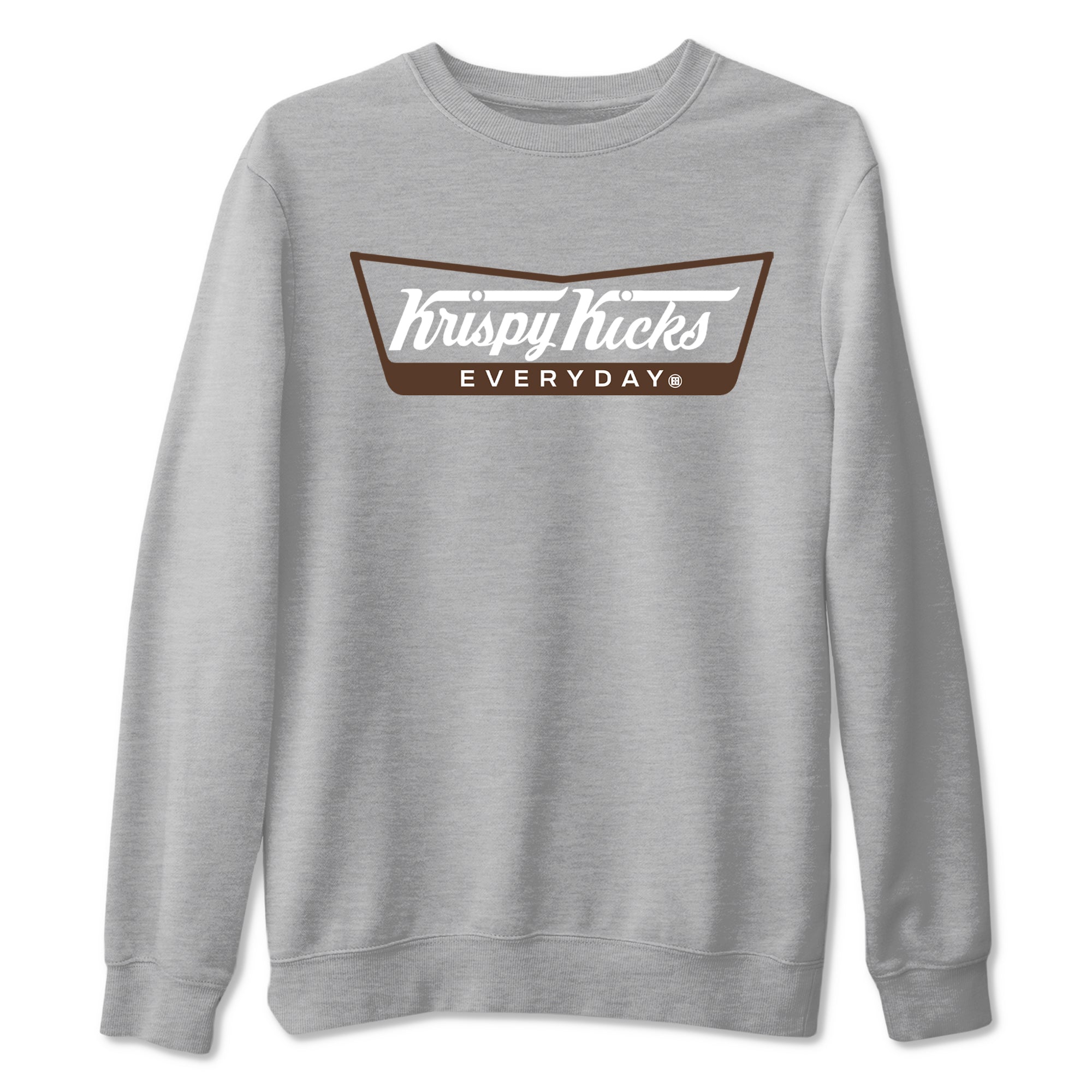 12s Baroque Brown shirts to match jordans Krispy Kicks sneaker match tees Air Jordan 12 Baroque Brown match shoes to clothes Drip Gear Zone unisex cotton Heather Grey 2 shirts