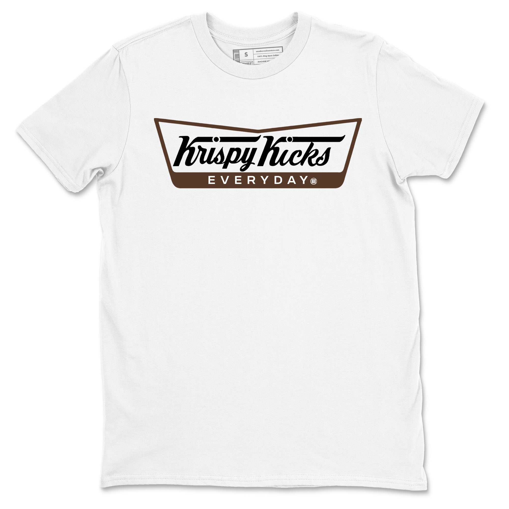 12s Baroque Brown shirts to match jordans Krispy Kicks sneaker match tees Air Jordan 12 Baroque Brown match shoes to clothes Drip Gear Zone unisex cotton White 2 shirts