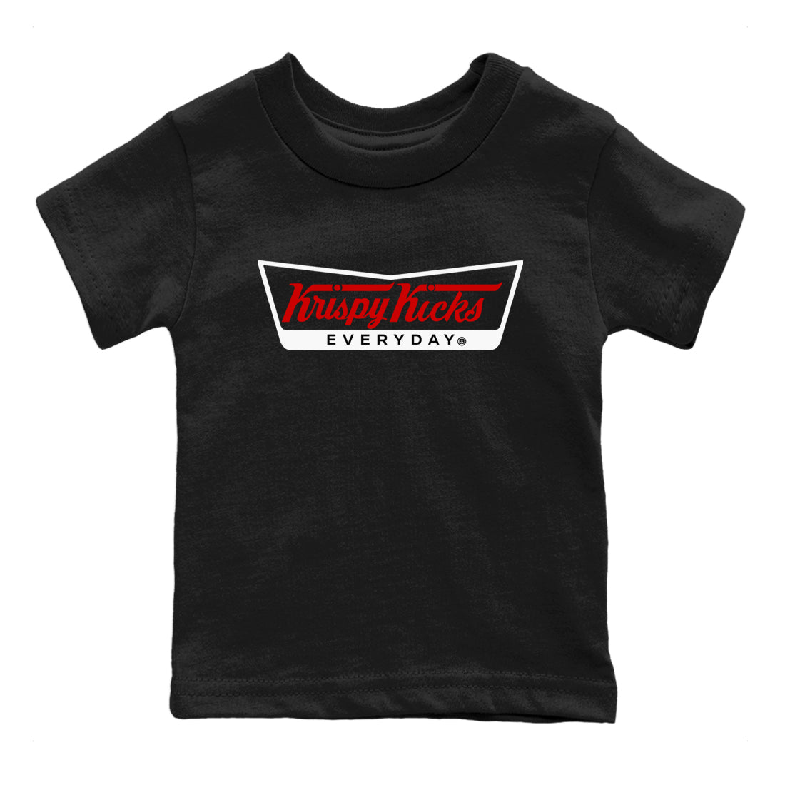 Air Jordan 14 Black Toe t shirts to match sneakers Krispy Kicks sneaker match tees 14s Black Toe sneaker match tee Drip Gear Zone Youth Baby Black 2 tee