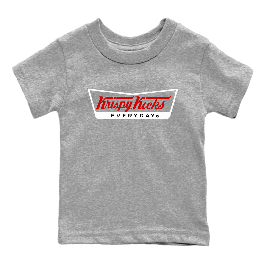 Air Jordan 14 Black Toe t shirts to match sneakers Krispy Kicks sneaker match tees 14s Black Toe sneaker match tee Drip Gear Zone Youth Baby Heather Grey 2 tee