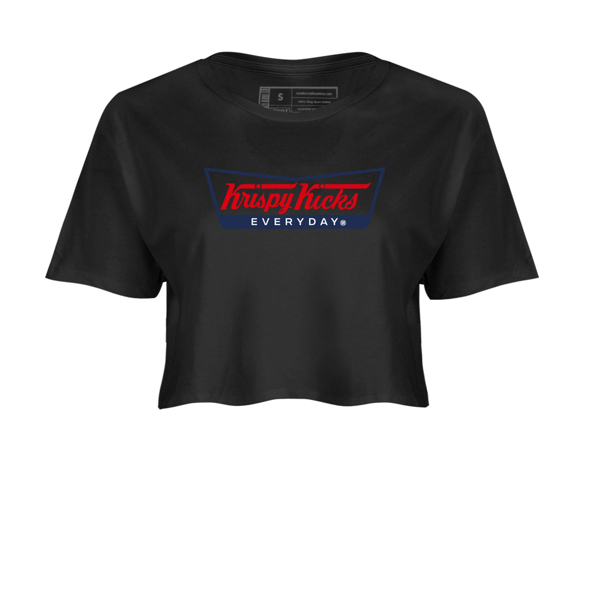 6s Olympic shirts to match jordans Krispy Kicks sneaker match tees Air Jordan 6 Olympic Drip Gear Zone streetwear brand Black 2 crop tee