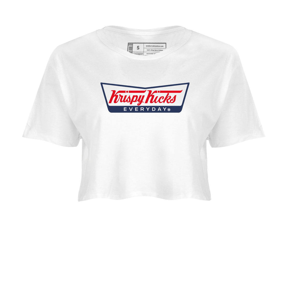 6s Olympic shirts to match jordans Krispy Kicks sneaker match tees Air Jordan 6 Olympic Drip Gear Zone streetwear brand White 2 crop tee
