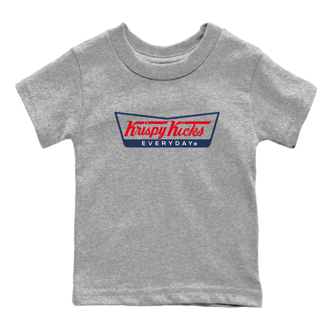 6s Olympic shirts to match jordans Krispy Kicks sneaker match tees Air Jordan 6 Olympic Drip Gear Zone streetwear brand Baby and Youth Heather Grey 2 cotton tee