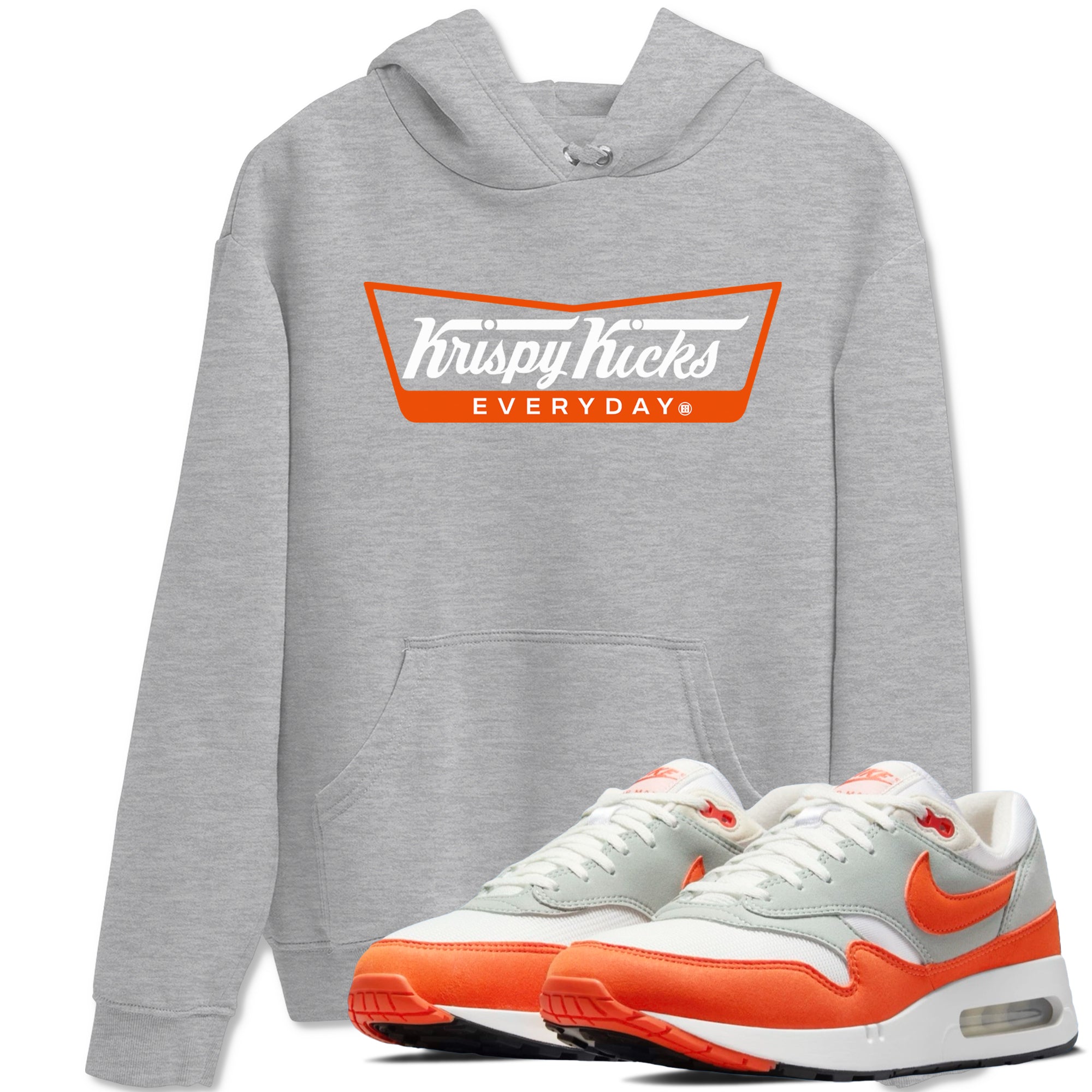 Air Max 1 OG '86 'Summit White and Cosmic Clay shirts to match jordans Krispy Kicks sneaker match tees Air Max 1 Cosmic Clay match shoes to clothes Drip Gear Zone unisex cotton Heather Grey 1 shirts