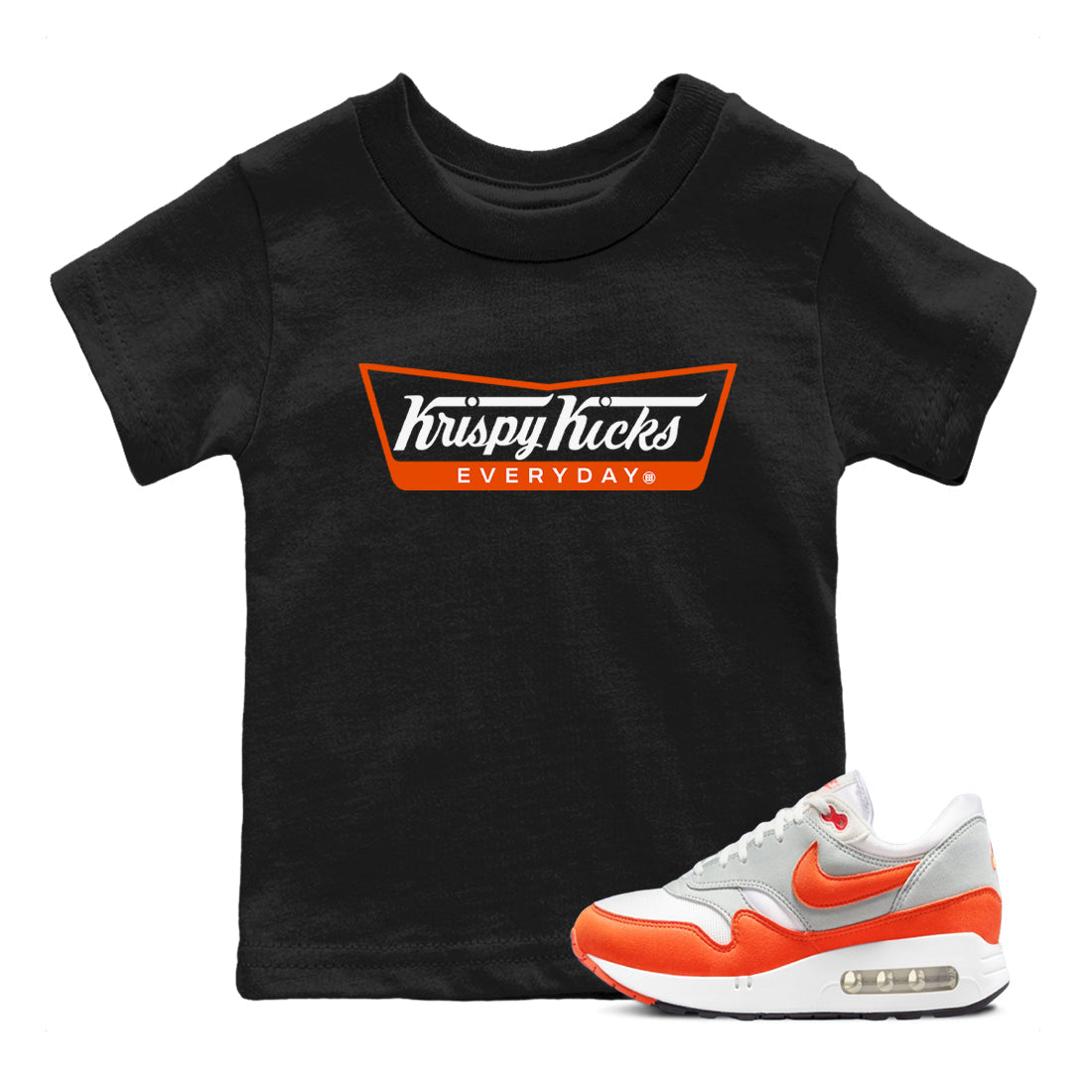 Air Max 1 OG '86 'Summit White and Cosmic Clay shirts to match jordans Krispy Kicks sneaker match tees Air Max 1 Cosmic Clay match shoes to clothes Drip Gear Zone Youth Baby Black 1 tee