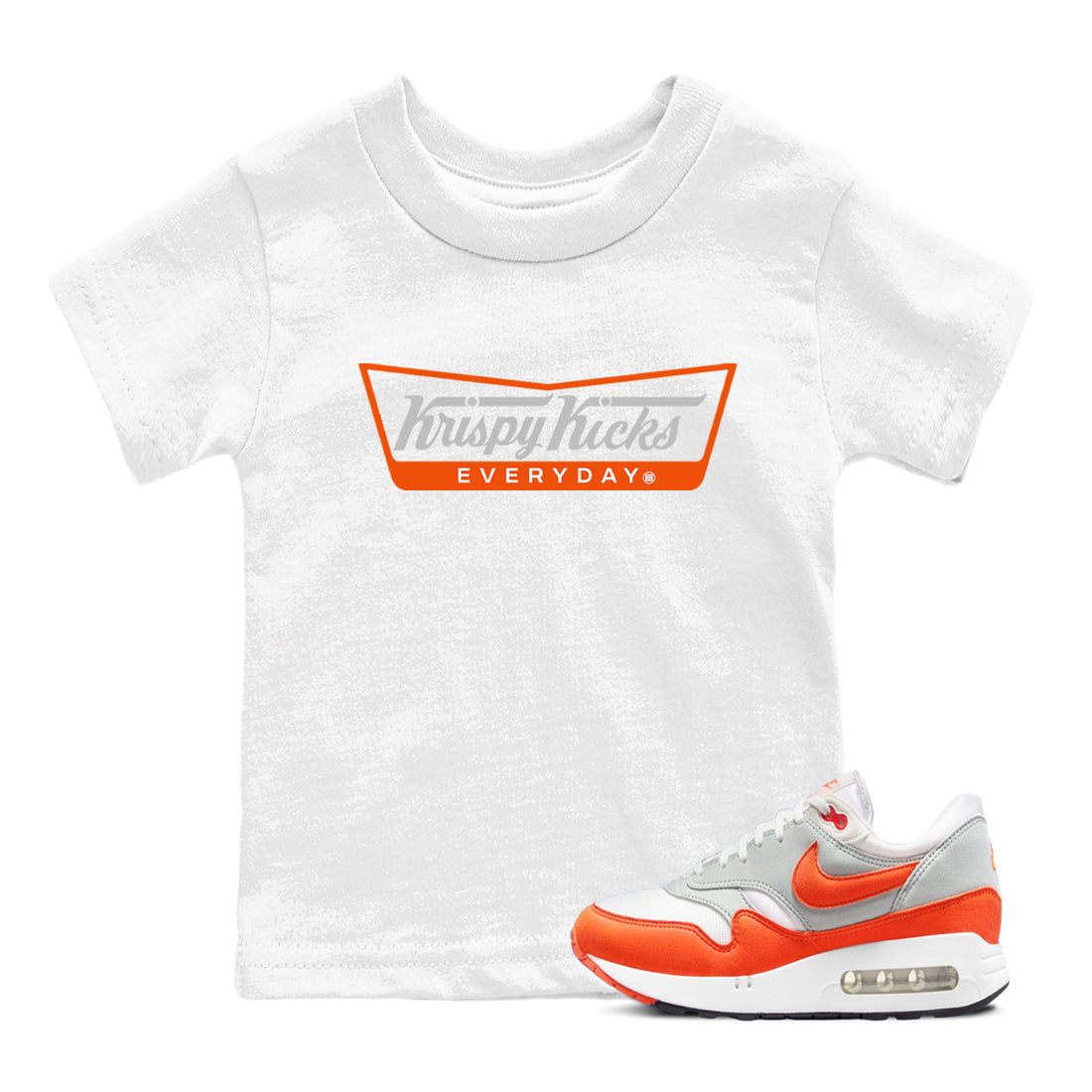 Air Max 1 OG '86 'Summit White and Cosmic Clay shirts to match jordans Krispy Kicks sneaker match tees Air Max 1 Cosmic Clay match shoes to clothes Drip Gear Zone Youth Baby White 1 tee
