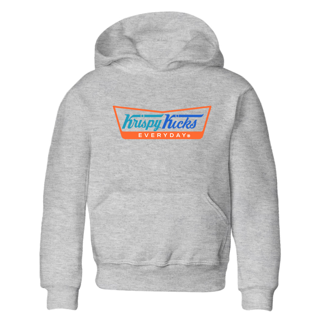 Yeezy 700 Bright Blue shirts to match jordans Krispy Kicks sneaker match tees Yeezy 700 Bright Blue match shoes to clothes Drip Gear Zone Youth Baby Heather Grey 2 tee