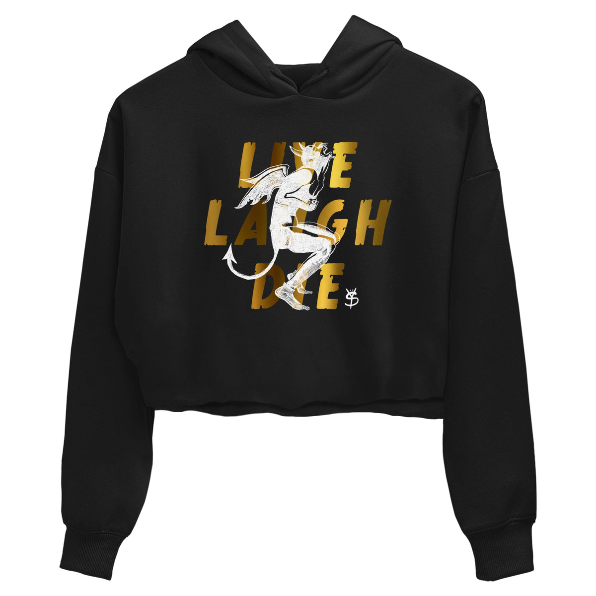 1s Black Metallic Gold shirts to match jordans Laughing Devil sneaker match tees Air Jordan 1 Black Metallic Gold Drip Gear Zone unisex cotton Black 2 Crop Shirts