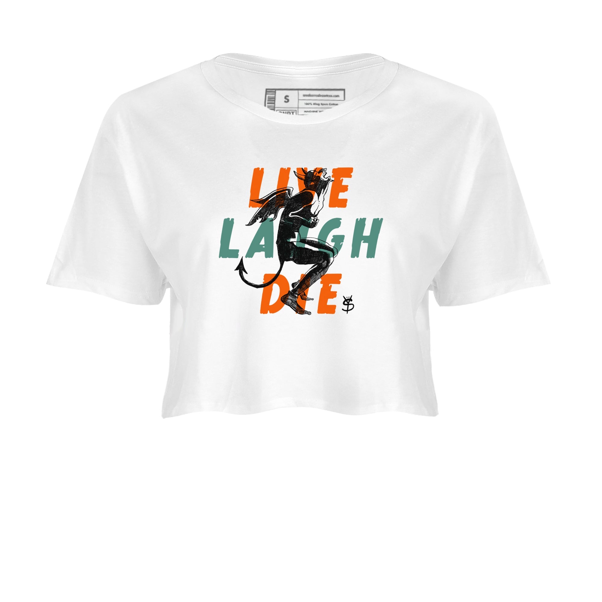 Dunk Low Ceramic shirts to match jordans Laughing Devil sneaker match tees Dunk Ceramic match shoes to clothes Drip Gear Zone unisex cotton White 2 crop tee
