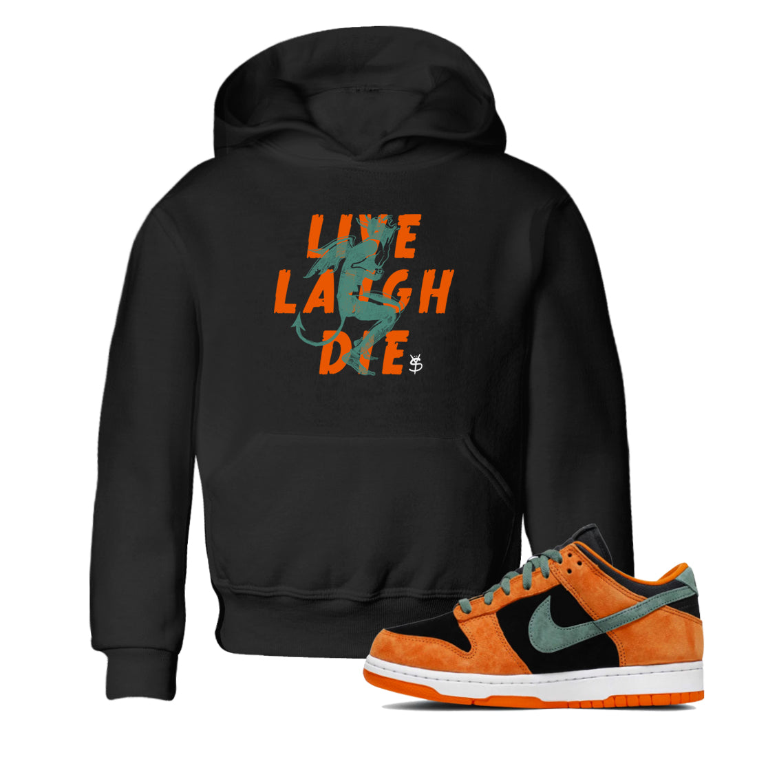 Dunk Low Ceramic shirts to match jordans Laughing Devil sneaker match tees Dunk Ceramic match shoes to clothes Drip Gear Zone Youth Baby Black 1 tee