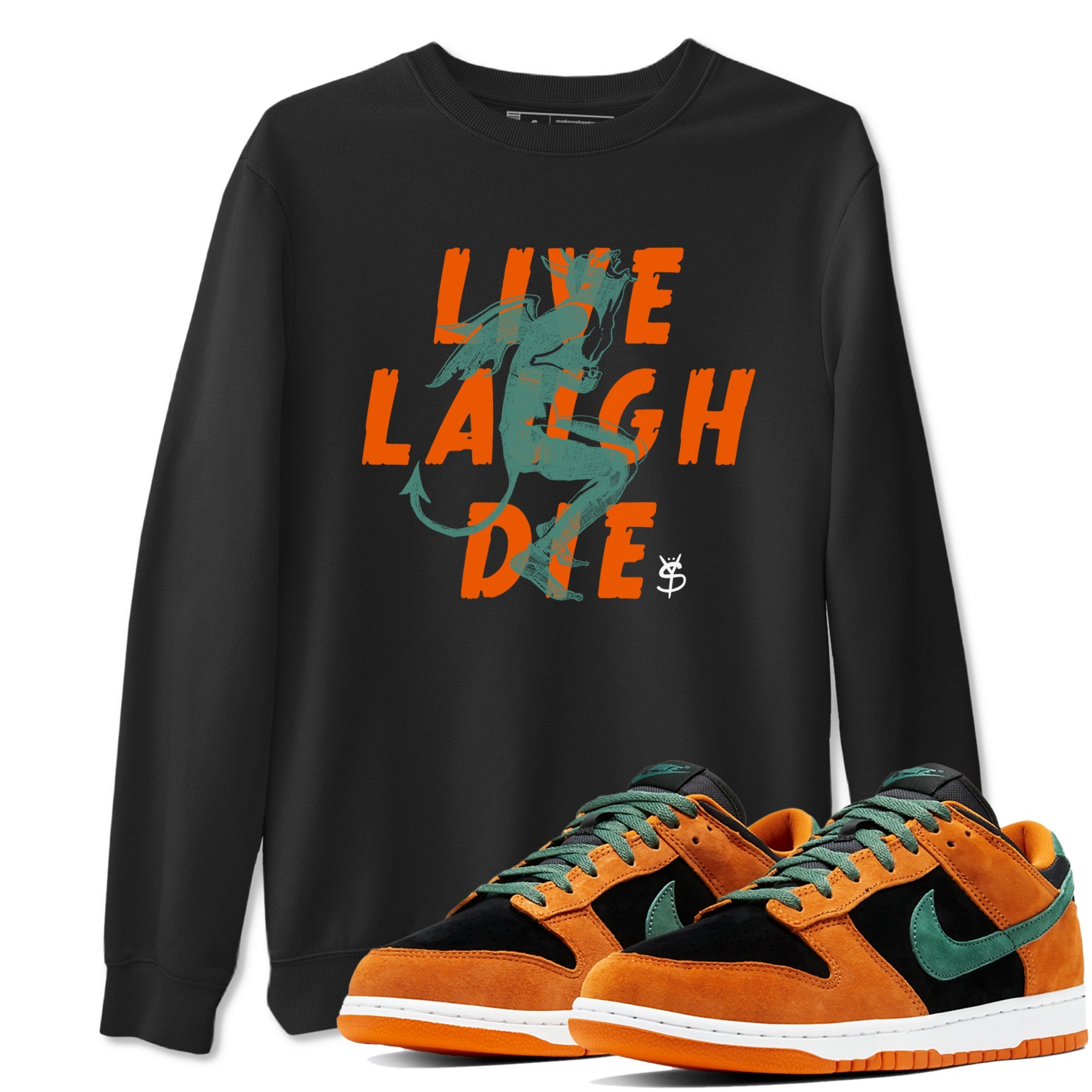 Dunk Low Ceramic shirts to match jordans Laughing Devil sneaker match tees Dunk Ceramic match shoes to clothes Drip Gear Zone unisex cotton Black 1 shirts
