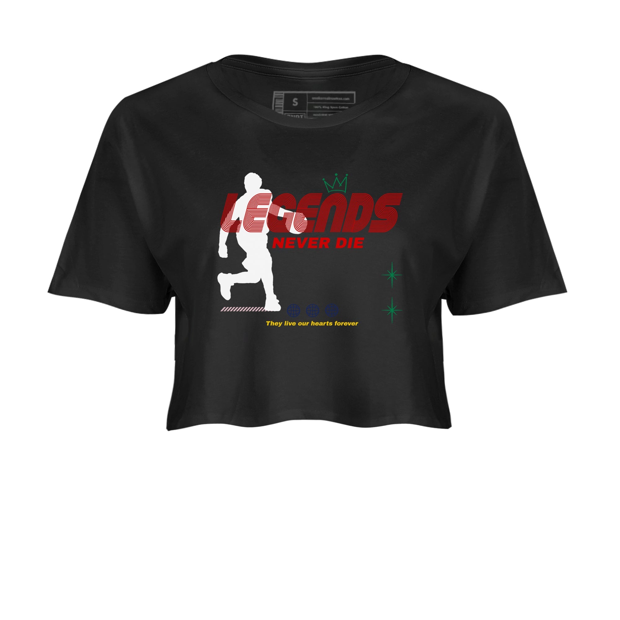 AF 3 Nigo shirtsto match jordans Legends Never Die sneaker match tees Air Force 3 Low x Nigo Blue Void and Tour Yellow match shoes to clothes Drip Gear Zone unisex cotton Black 2 crop tee