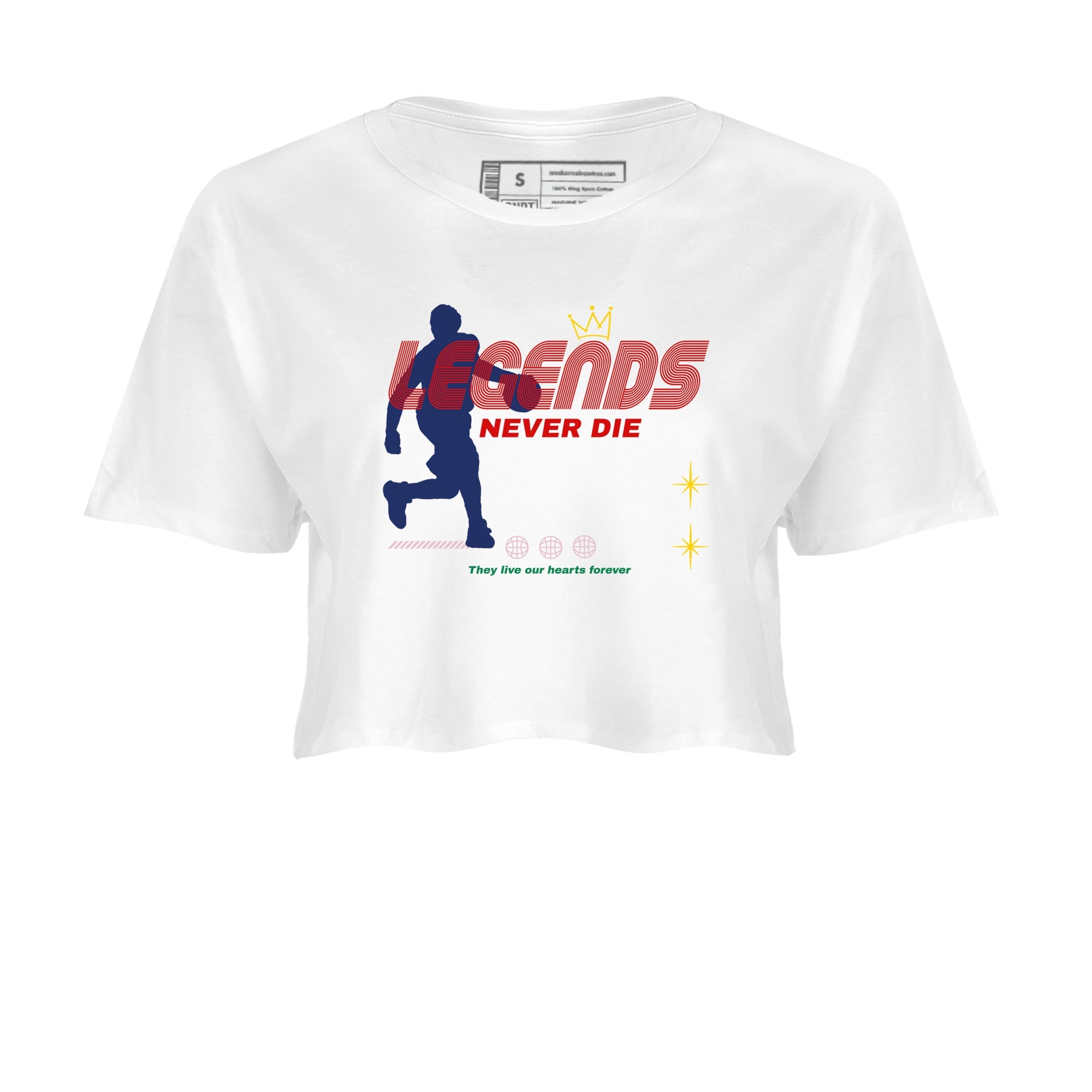 AF 3 Nigo shirtsto match jordans Legends Never Die sneaker match tees Air Force 3 Low x Nigo Blue Void and Tour Yellow match shoes to clothes Drip Gear Zone unisex cotton White 2 crop tee