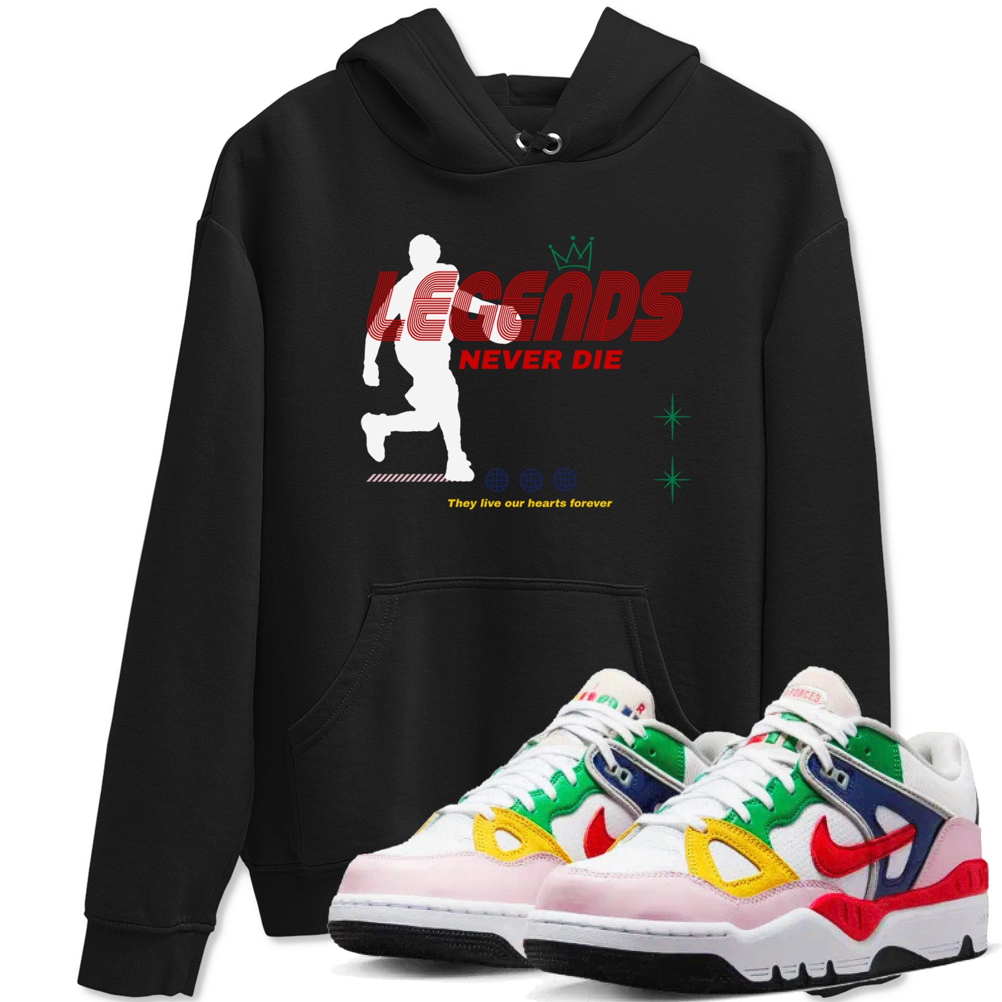 AF 3 Nigo shirtsto match jordans Legends Never Die sneaker match tees Air Force 3 Low x Nigo Blue Void and Tour Yellow match shoes to clothes Drip Gear Zone unisex cotton Black 1 shirts