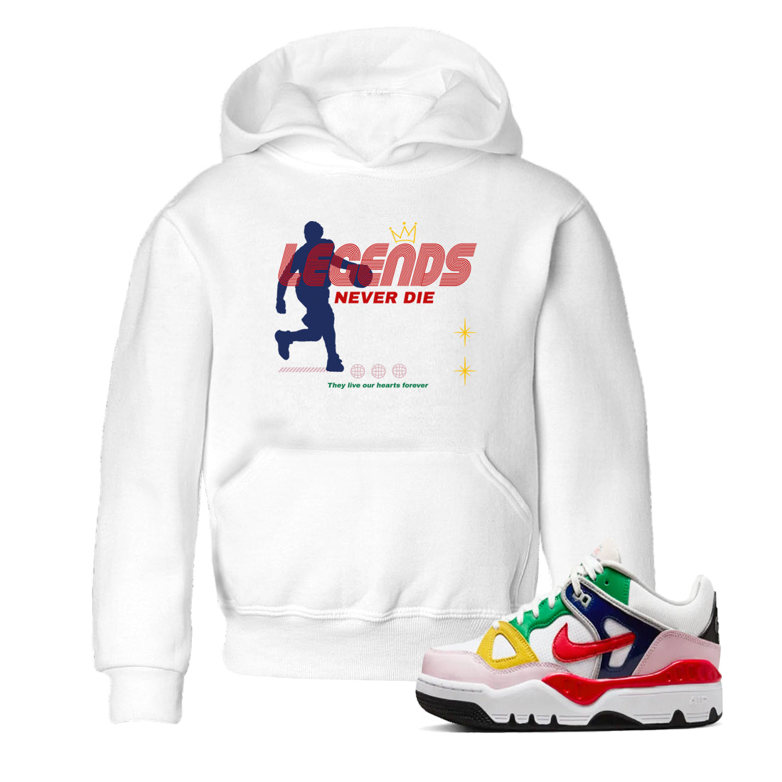 AF 3 Nigo shirtsto match jordans Legends Never Die sneaker match tees Air Force 3 Low x Nigo Blue Void and Tour Yellow match shoes to clothes Drip Gear Zone Youth Baby White 1 tee