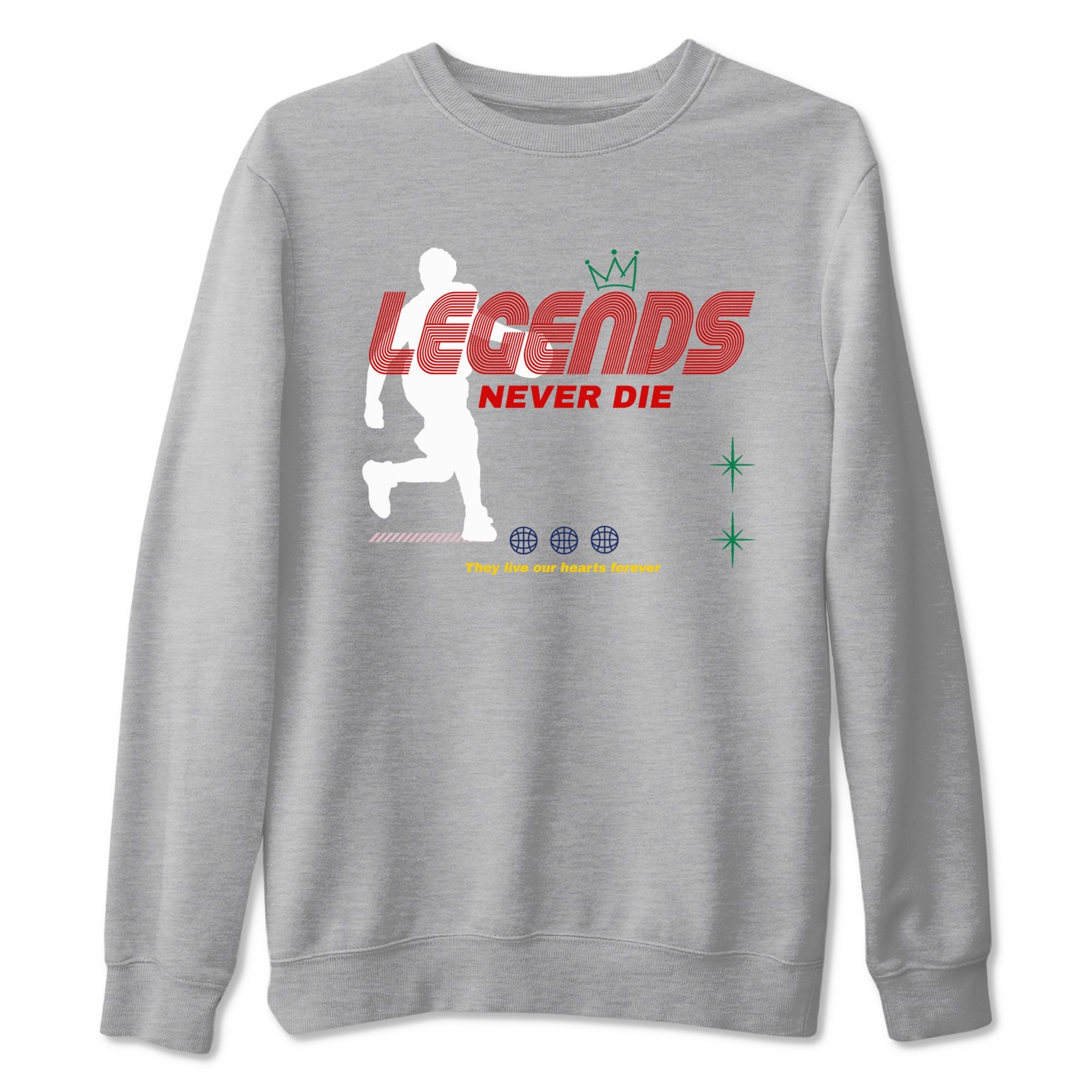 AF 3 Nigo shirtsto match jordans Legends Never Die sneaker match tees Air Force 3 Low x Nigo Blue Void and Tour Yellow match shoes to clothes Drip Gear Zone unisex cotton Heather Grey 2 shirts