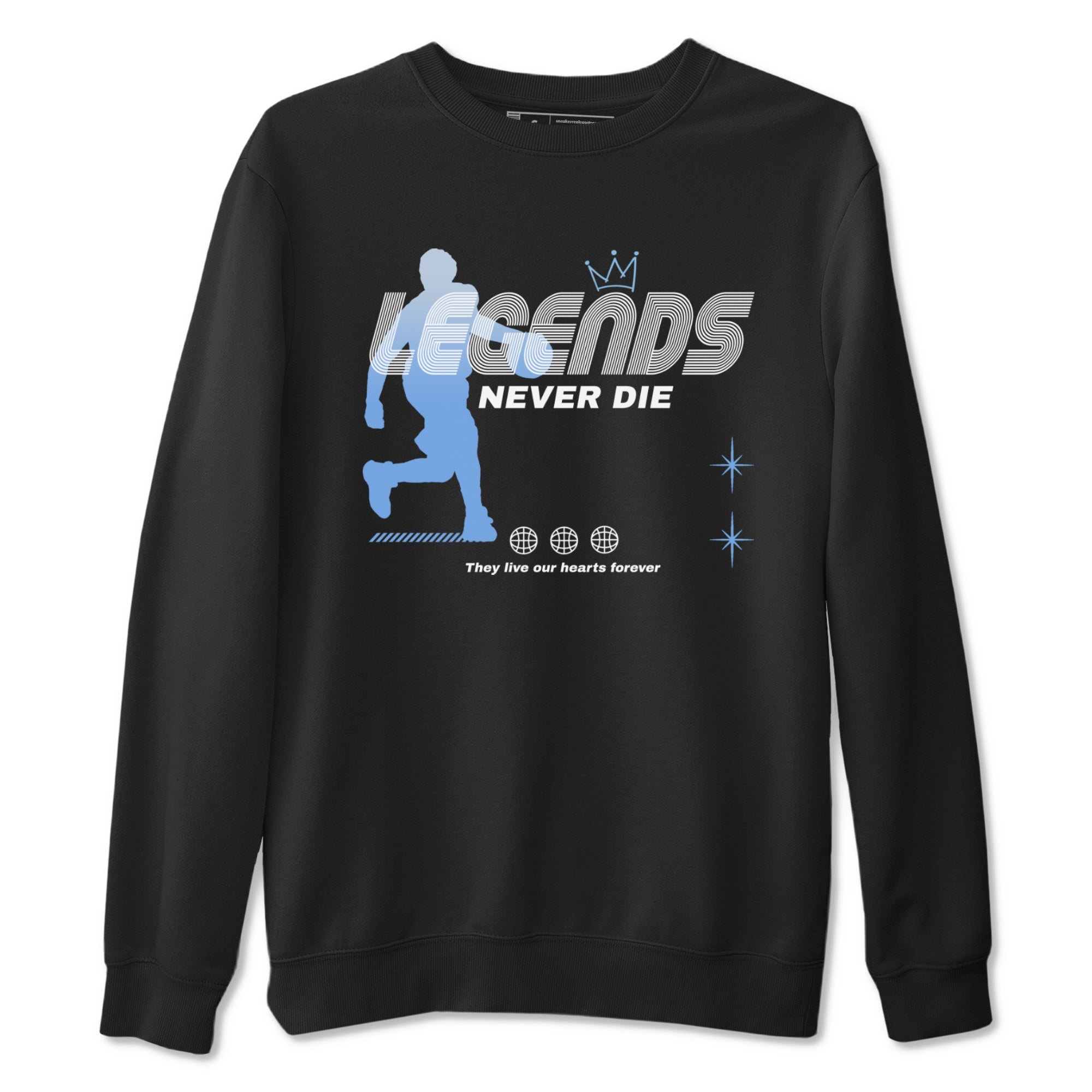 11s Legend Blue shirts to match jordans Legends Never Die sneaker match tees Air Jordan 11 Legend Blue match shoes to clothes Drip Gear Zone unisex cotton Black 2 shirts