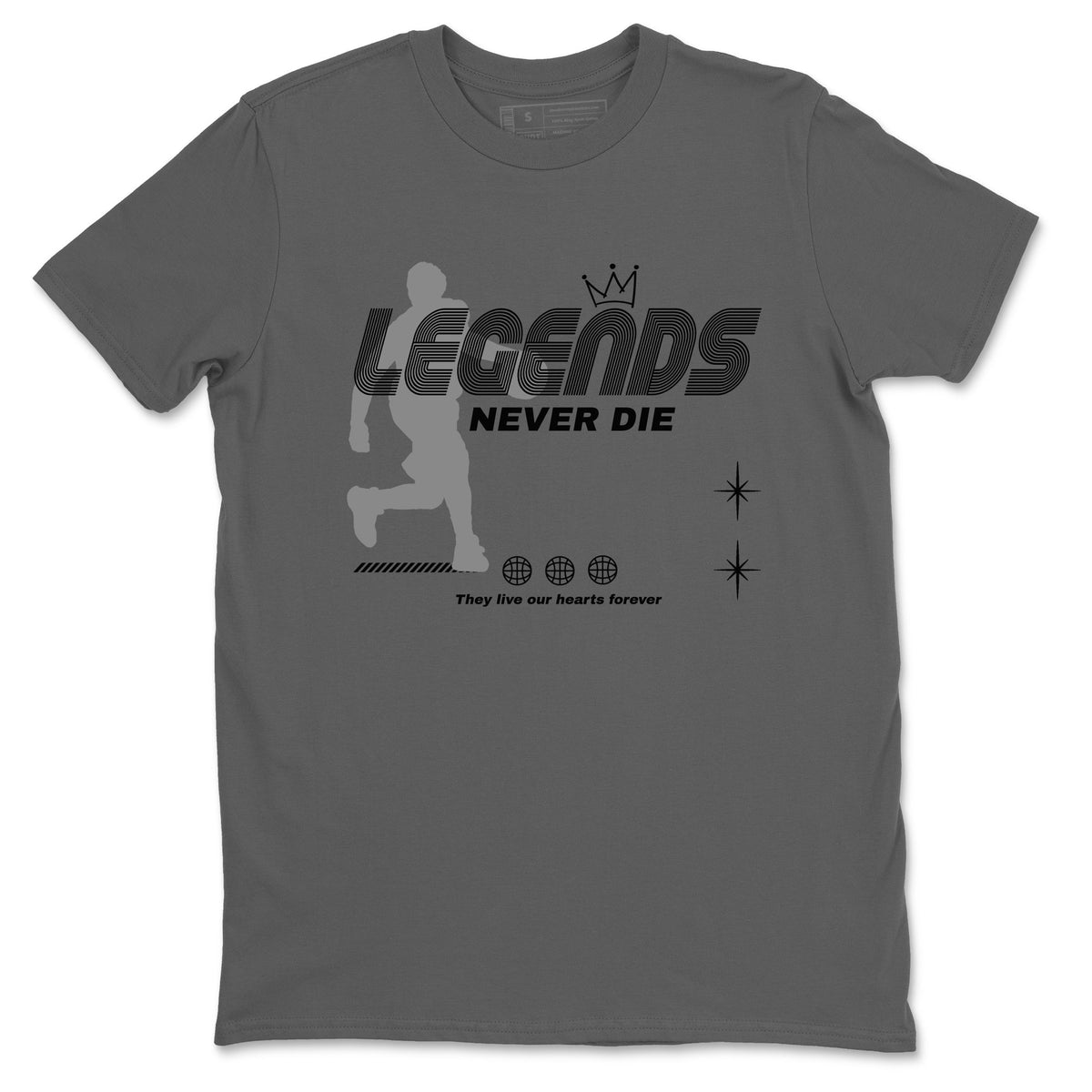 12s Black Wolf Grey shirts to match jordans Legends Never Die sneaker match tees Air Jordan 12 Black Wolf Grey match shoes to clothes Drip Gear Zone unisex cotton Cool Grey 2 shirts