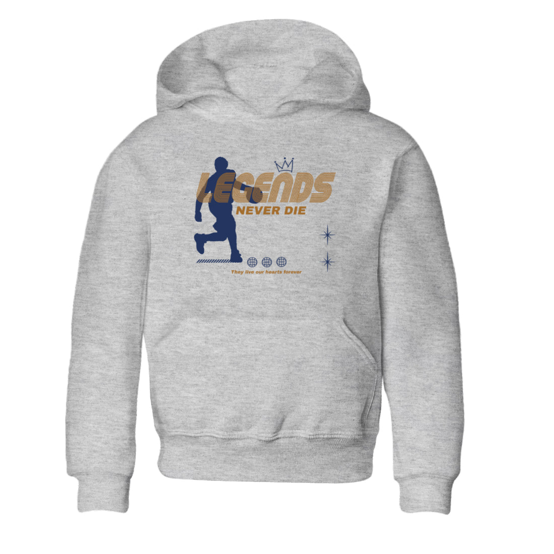 13s Midnight Navy shirts to match jordans Legends Never Die sneaker match tees Air Jordan 13 Midnight Navy match shoes to clothes Drip Gear Zone Youth Baby Heather Grey 2 tee