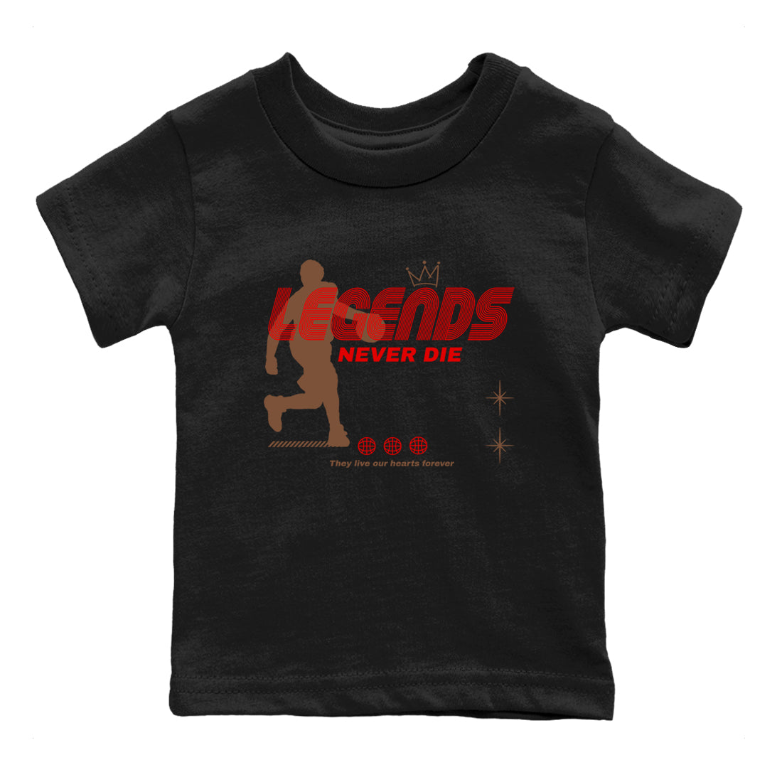 9s Olive shirts to match jordans Legends Never Die sneaker match tees Air Jordan 9 Olive match shoes to clothes Drip Gear Zone Youth Baby Black 2 tee