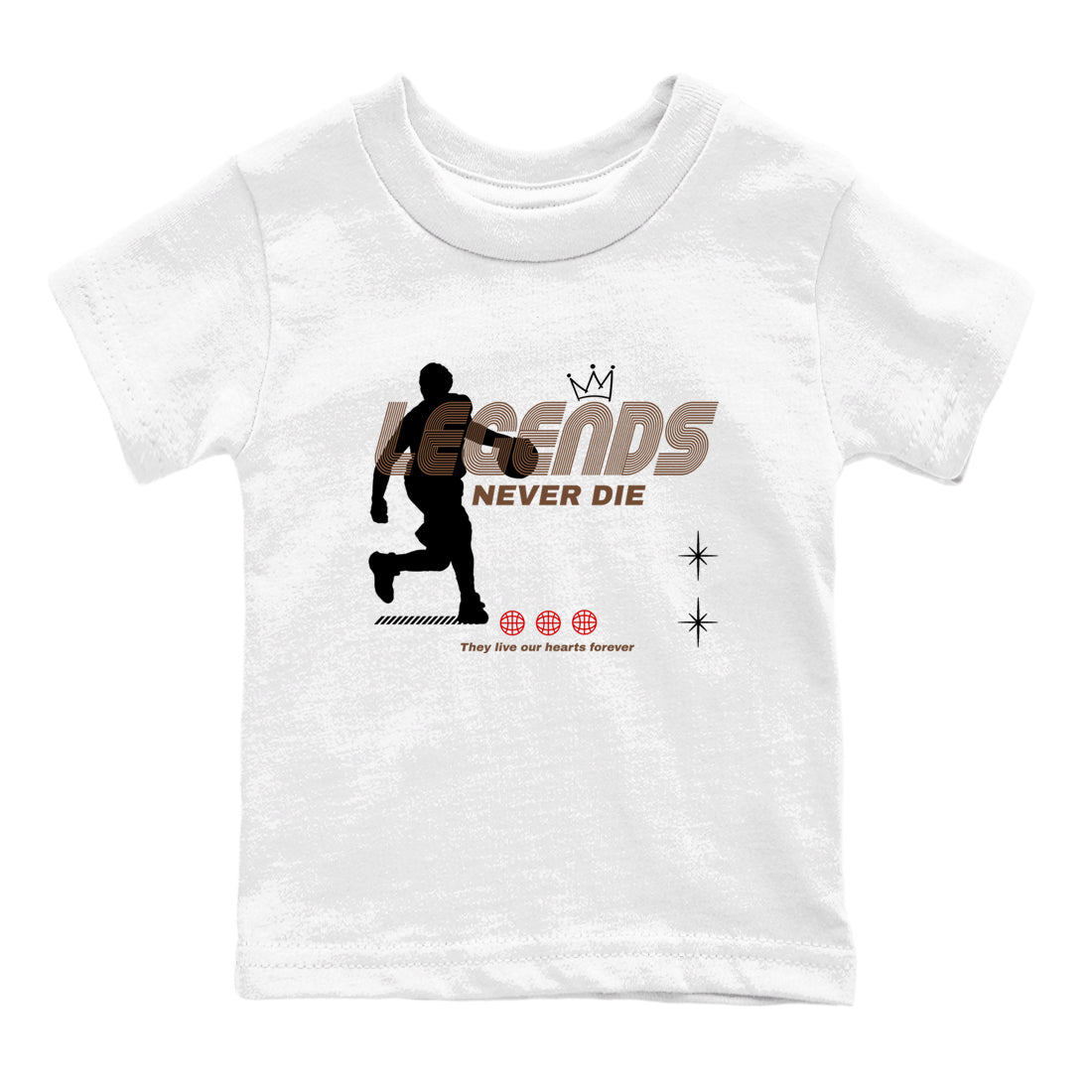9s Olive shirts to match jordans Legends Never Die sneaker match tees Air Jordan 9 Olive match shoes to clothes Drip Gear Zone Youth Baby White 2 tee