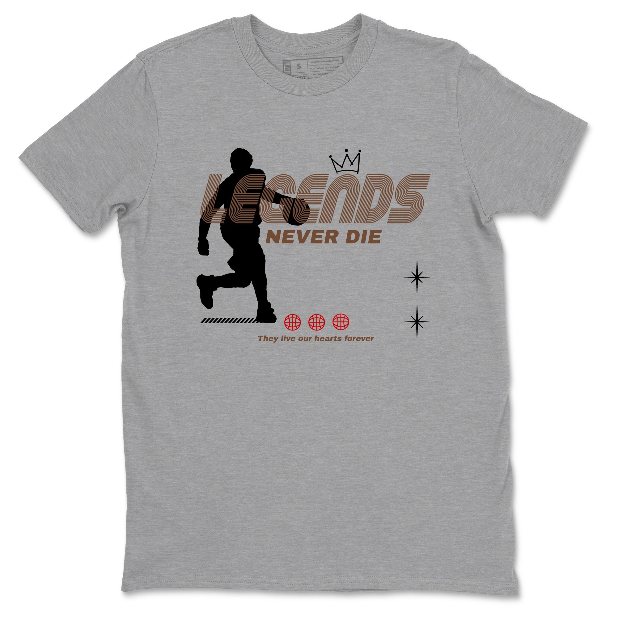 9s Olive shirts to match jordans Legends Never Die sneaker match tees Air Jordan 9 Olive match shoes to clothes Drip Gear Zone unisex cotton Heather Grey 2 shirts