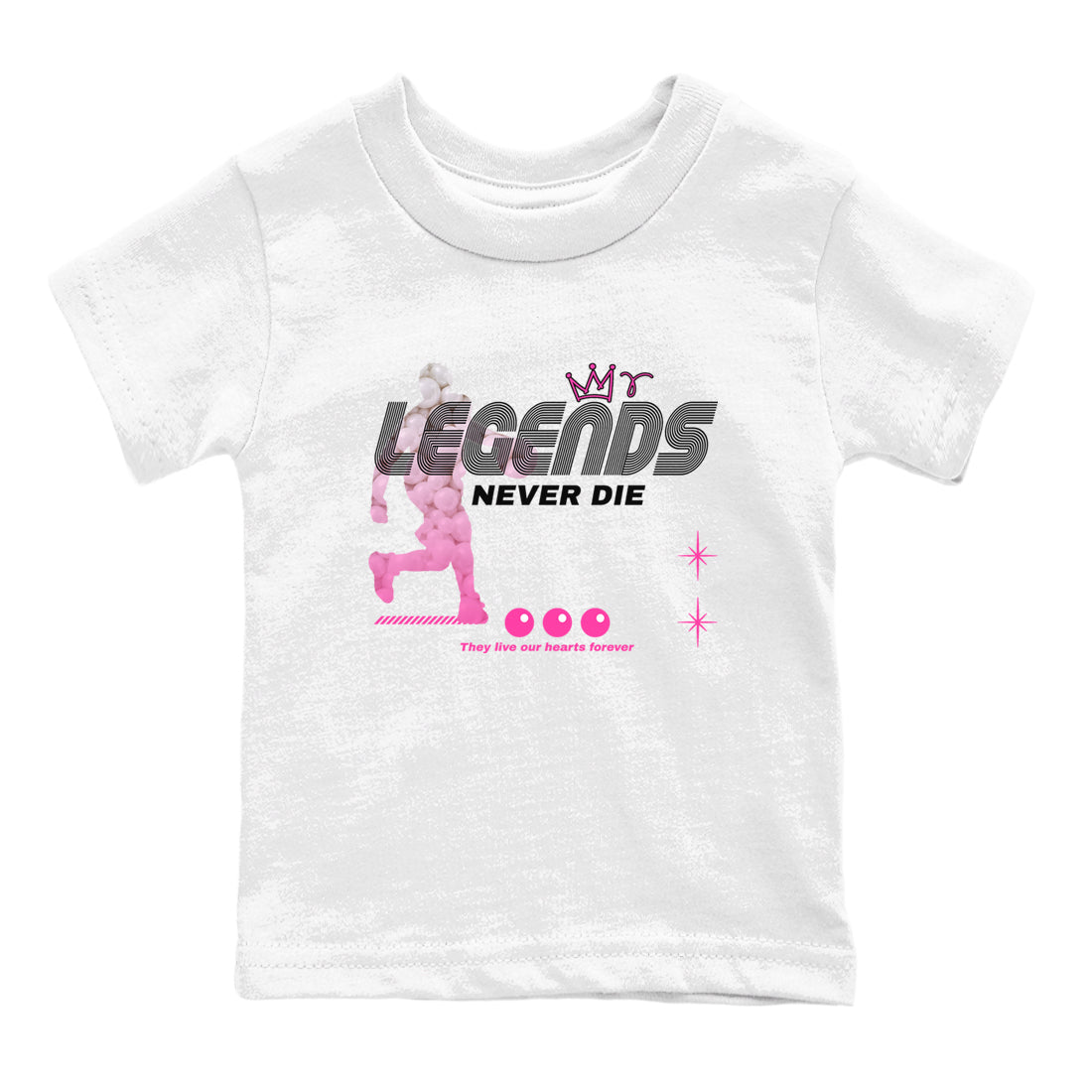 Nike KD 4 Retro Aunt Pearl shirts to match jordans Legends Never Die sneaker match tees Nike KD 4 Aunt Pearl match shoes to clothes Drip Gear Zone Youth Baby White 2 tee